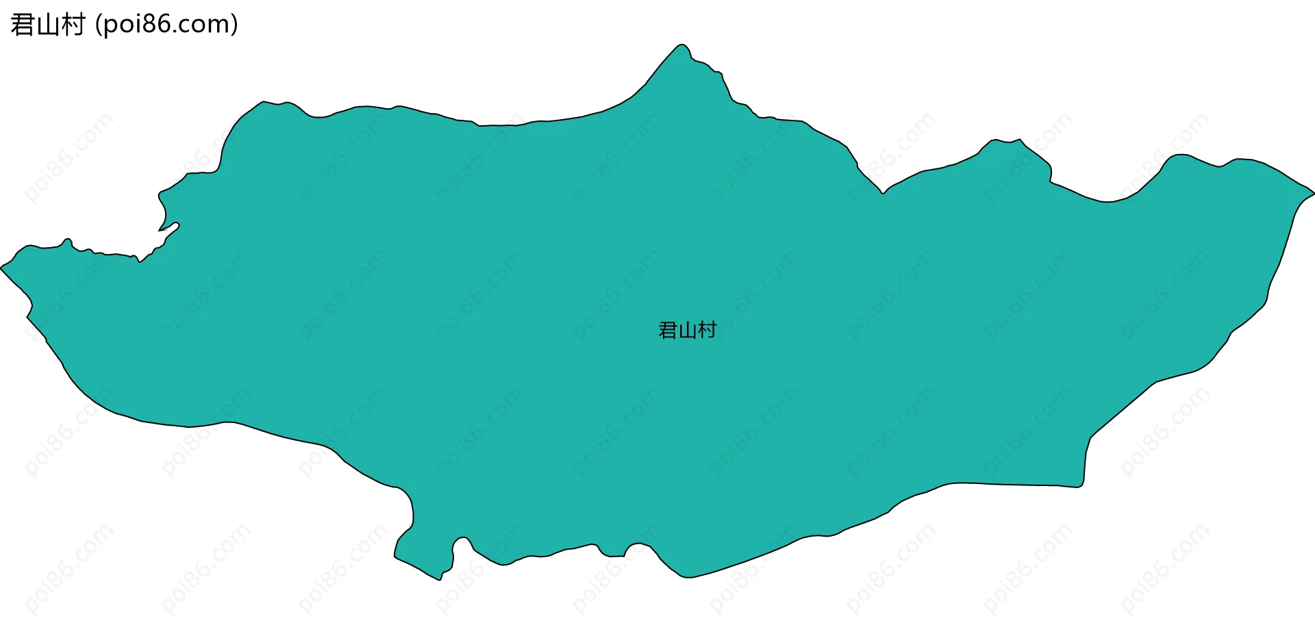 君山村边界地图