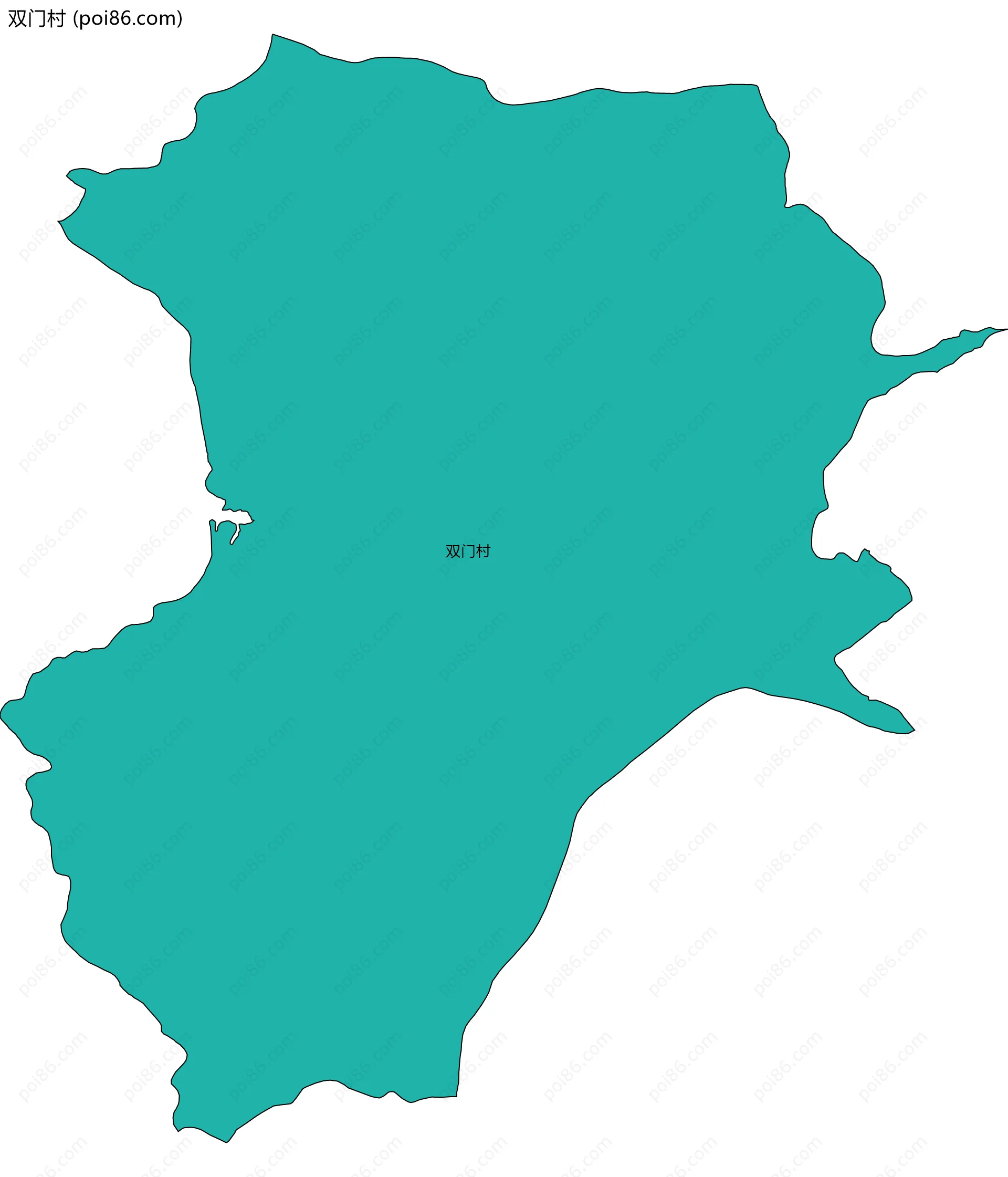 双门村边界地图