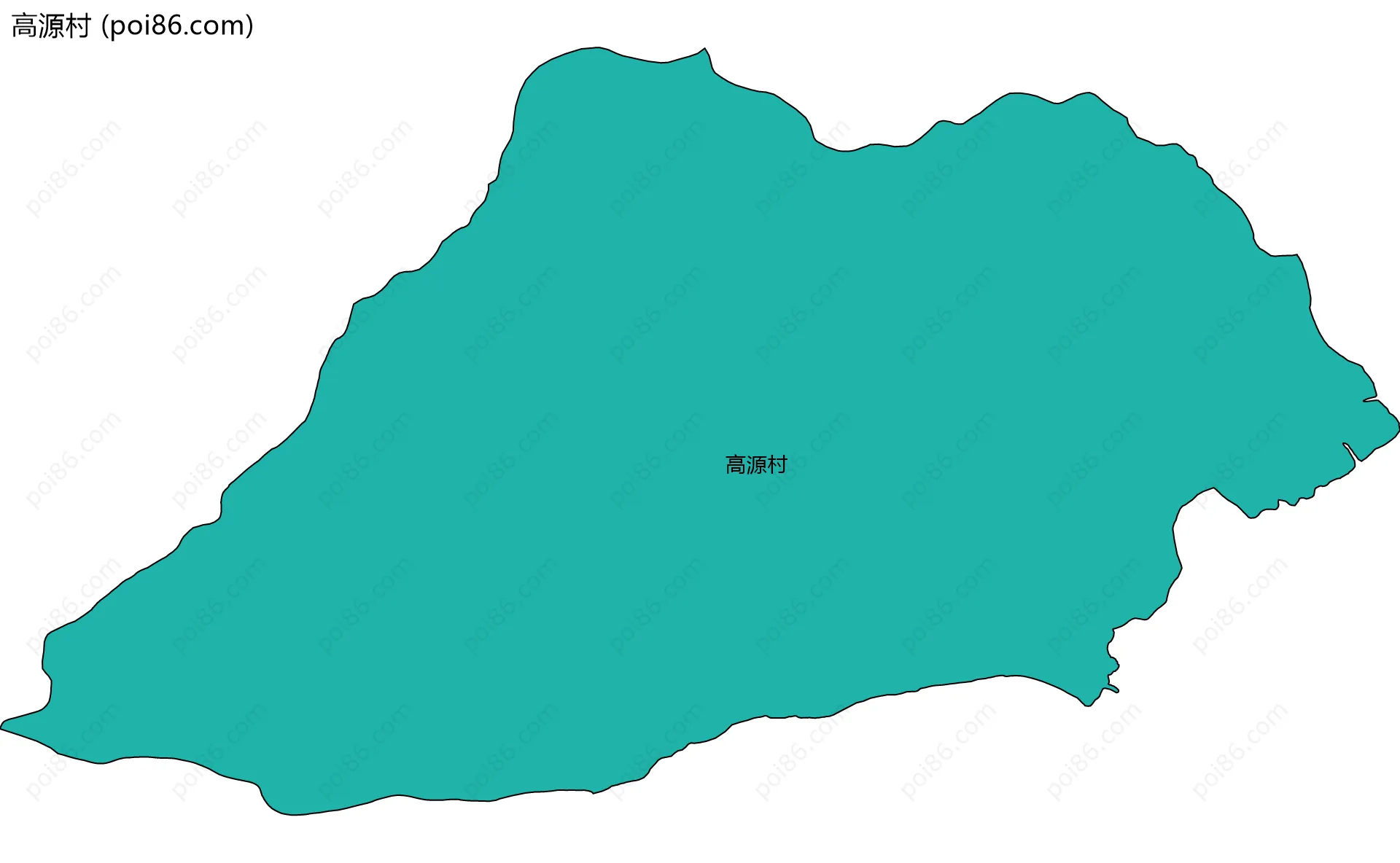 高源村边界地图