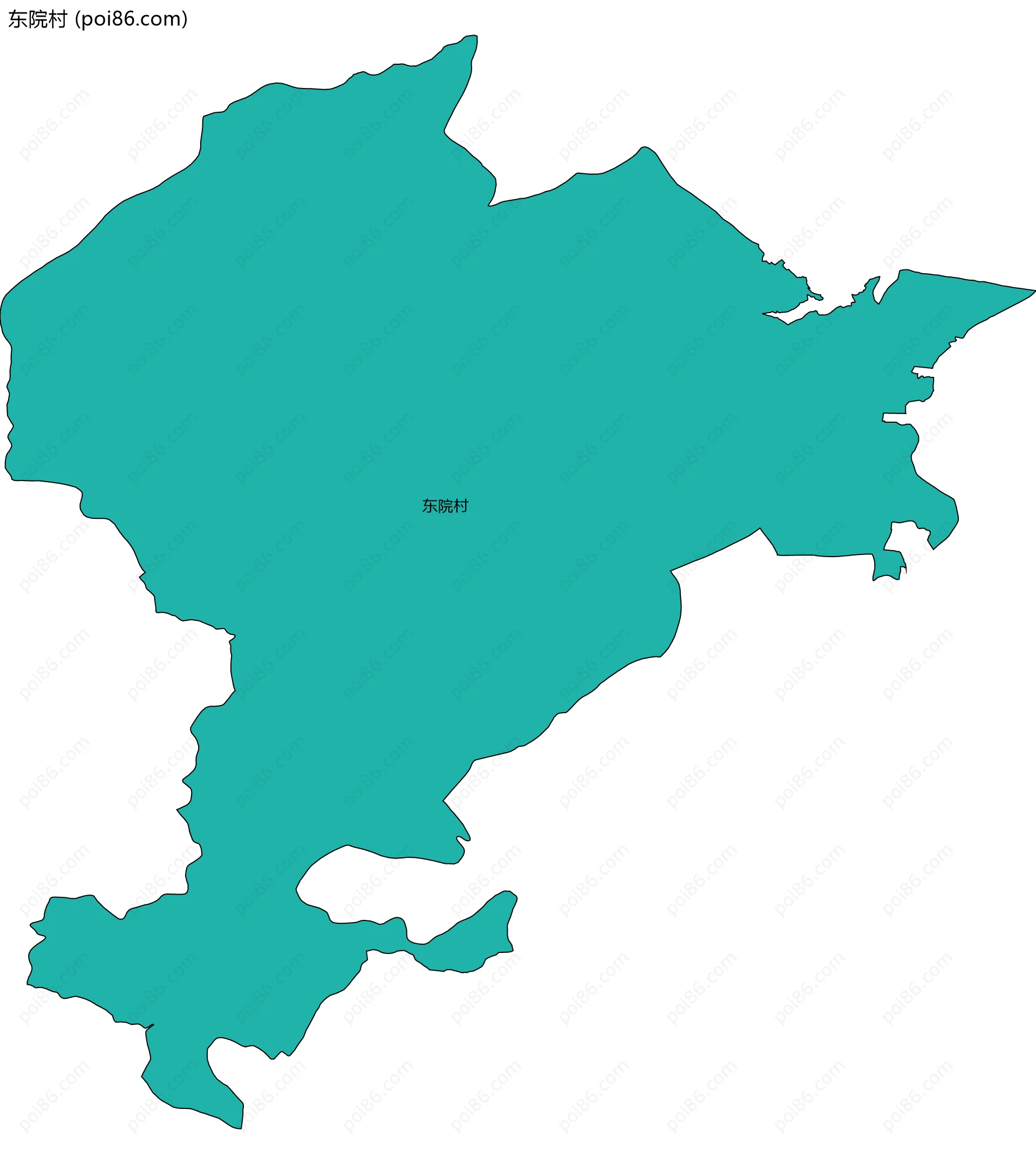 东院村边界地图