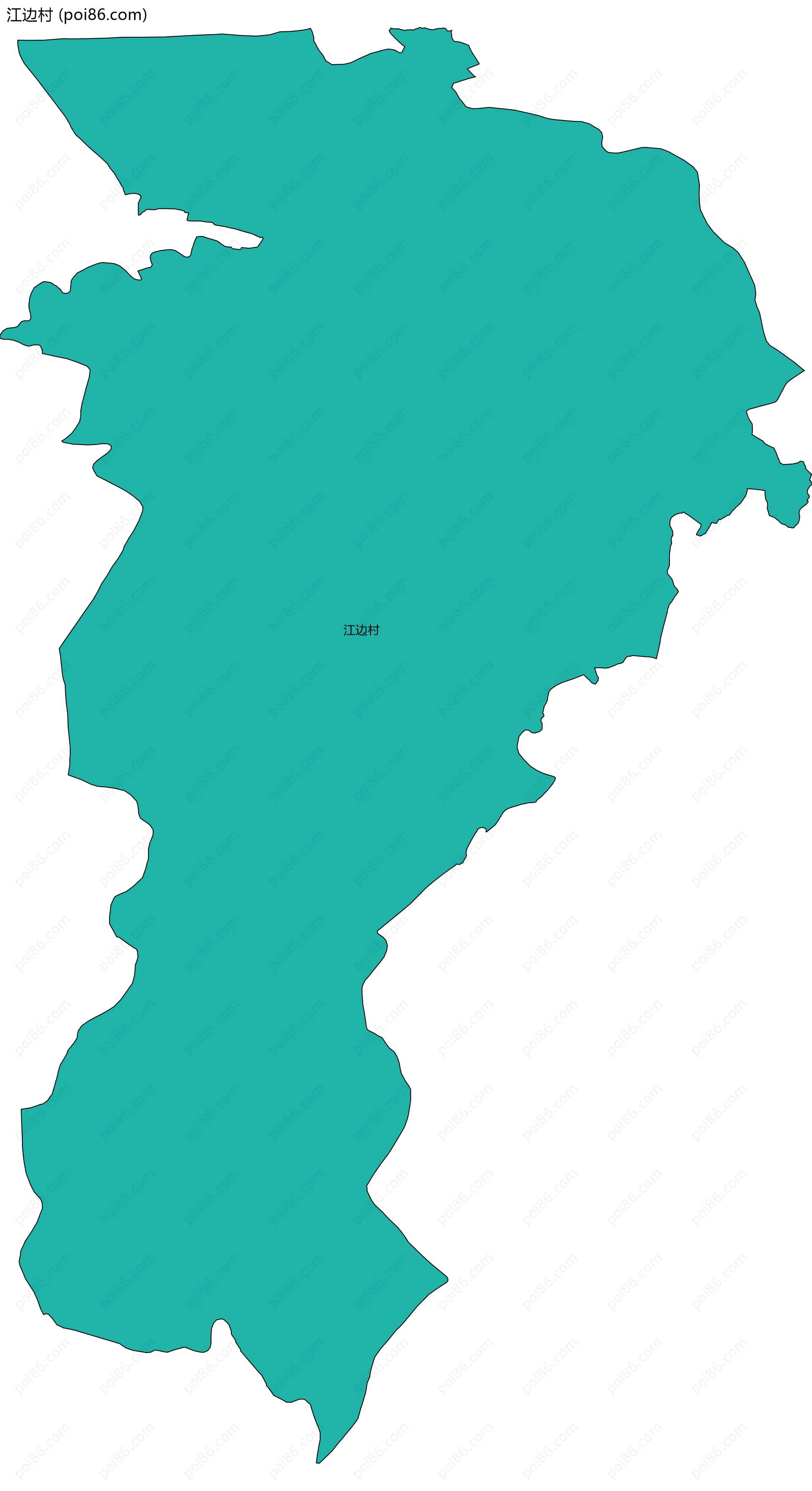 江边村边界地图