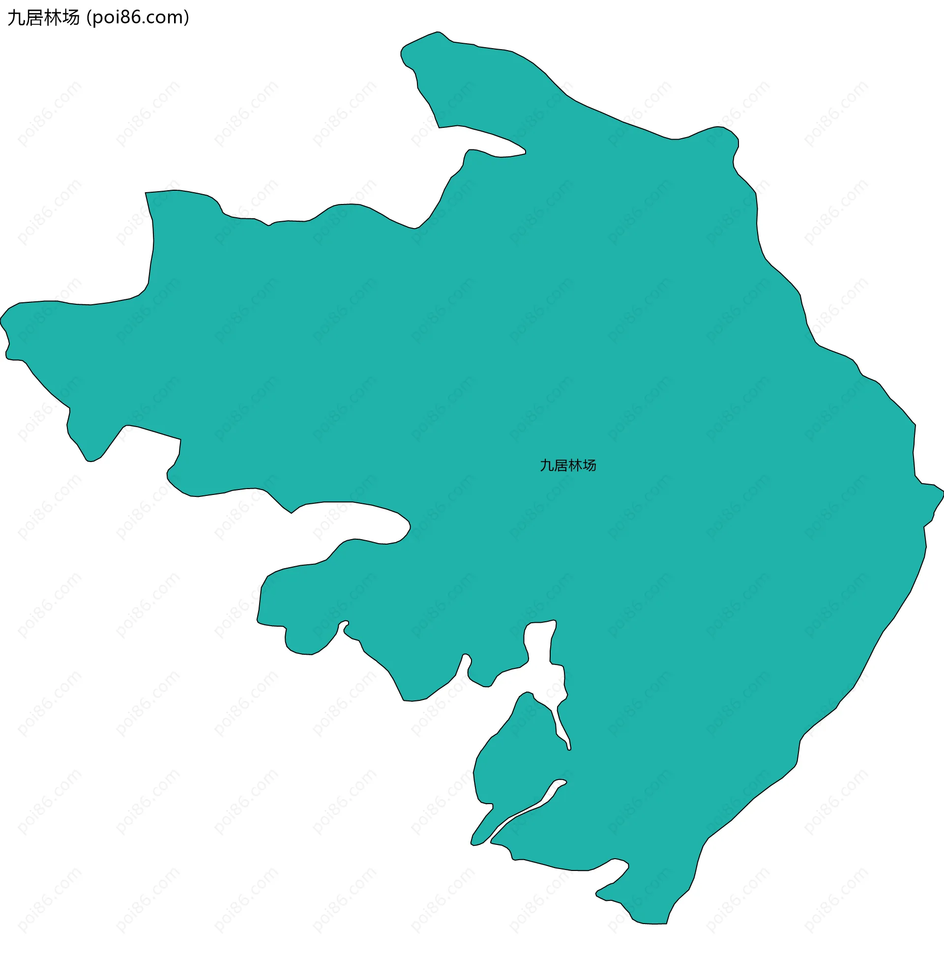 九居林场边界地图