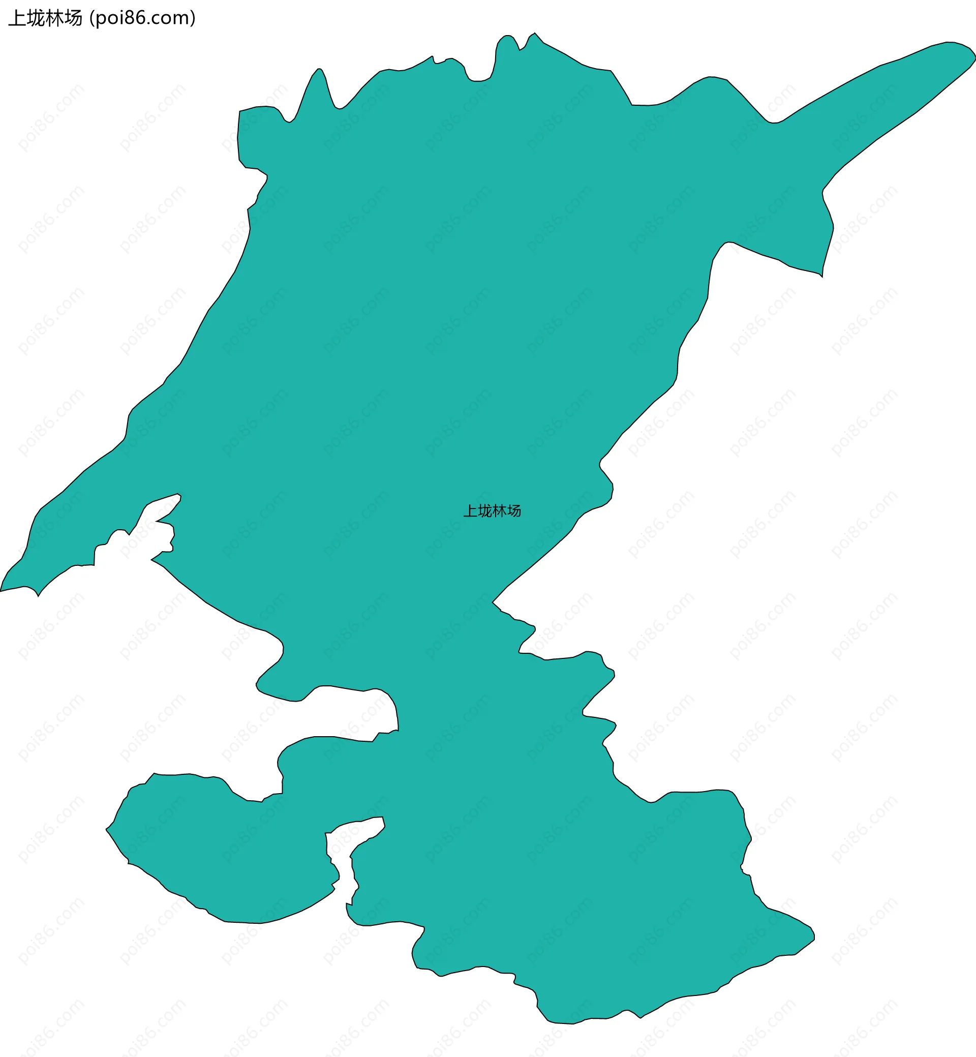 上垅林场边界地图