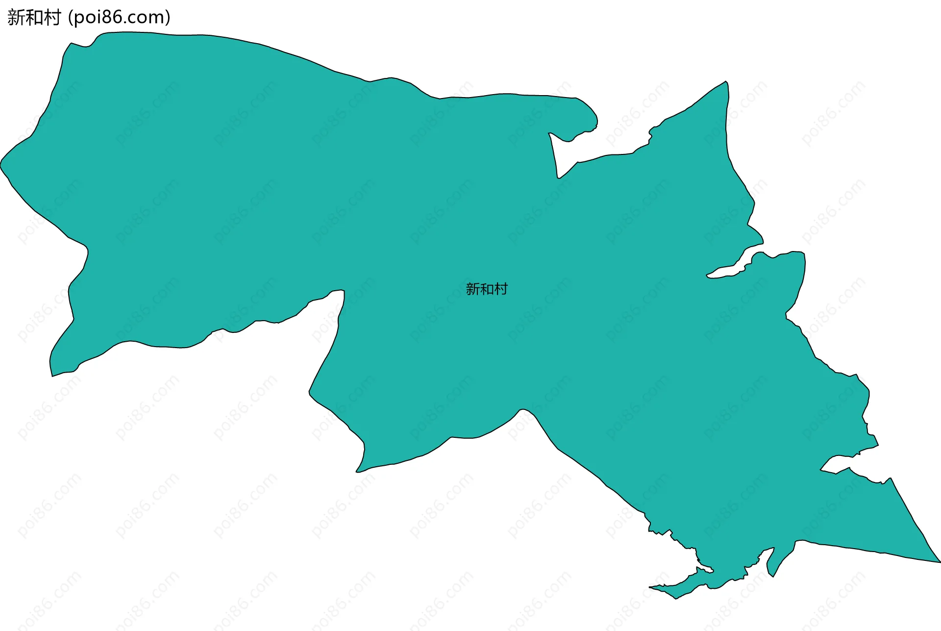 新和村边界地图
