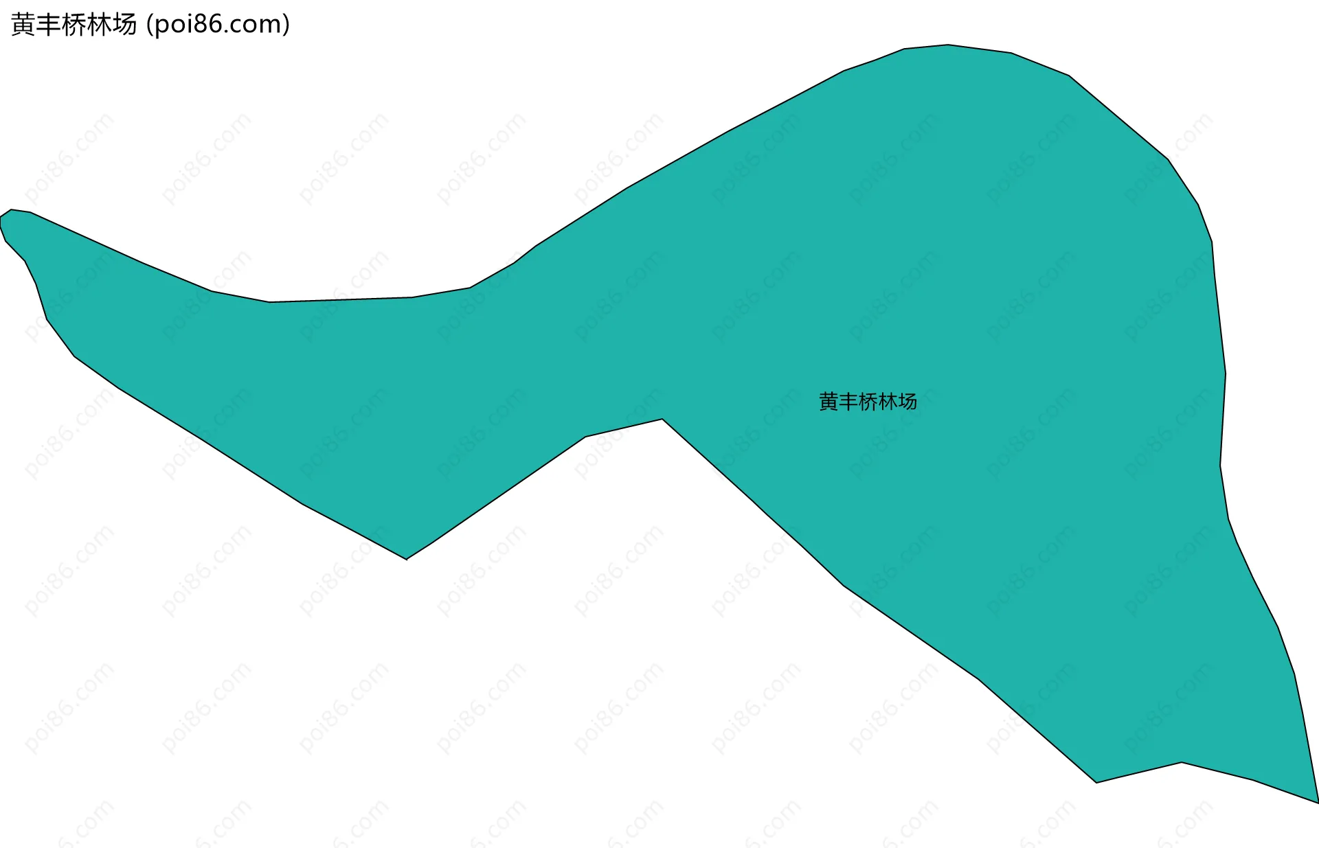 黄丰桥林场边界地图