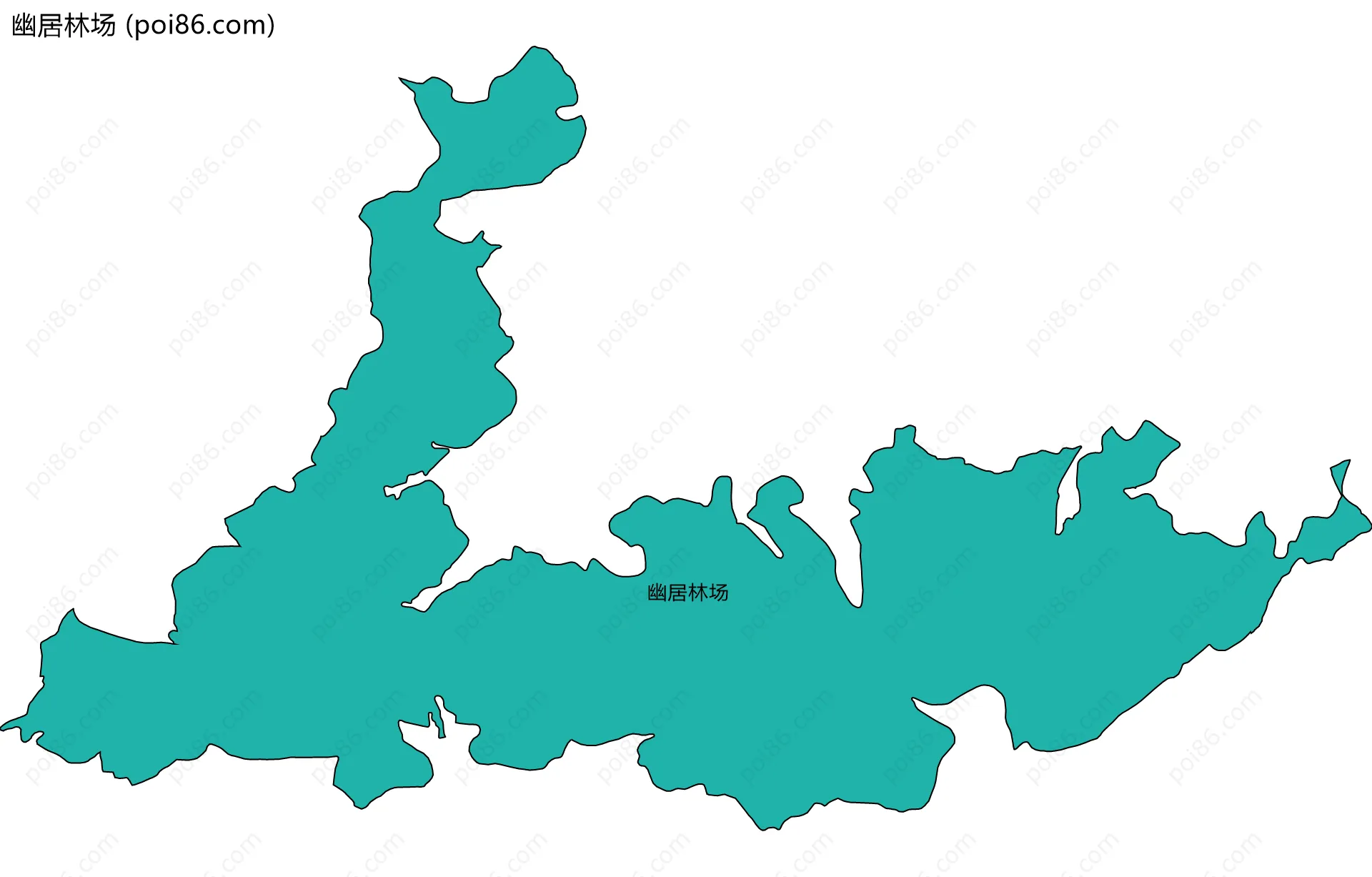 幽居林场边界地图