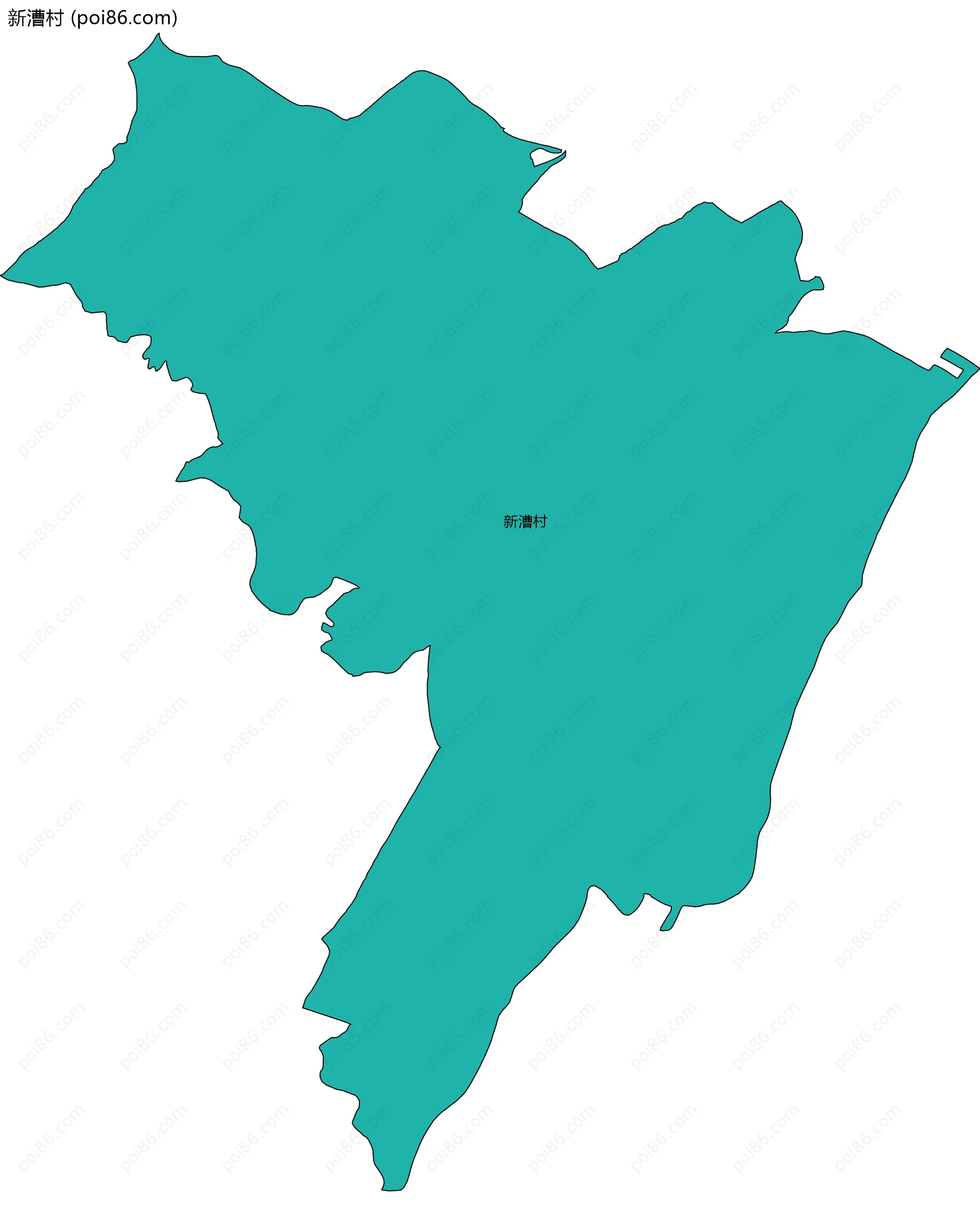 新漕村边界地图