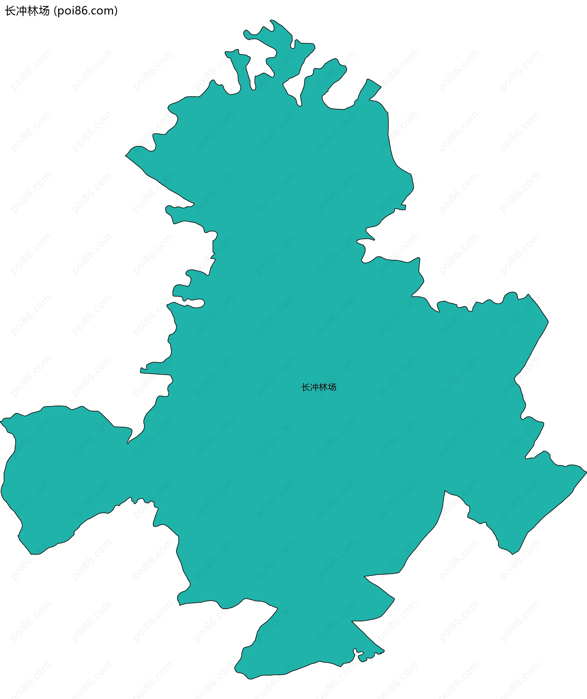 长冲林场边界地图