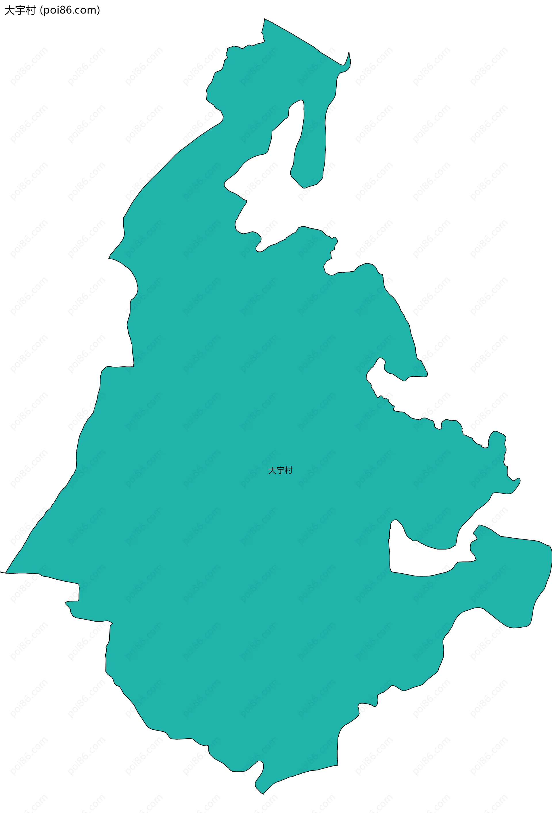 大宇村边界地图