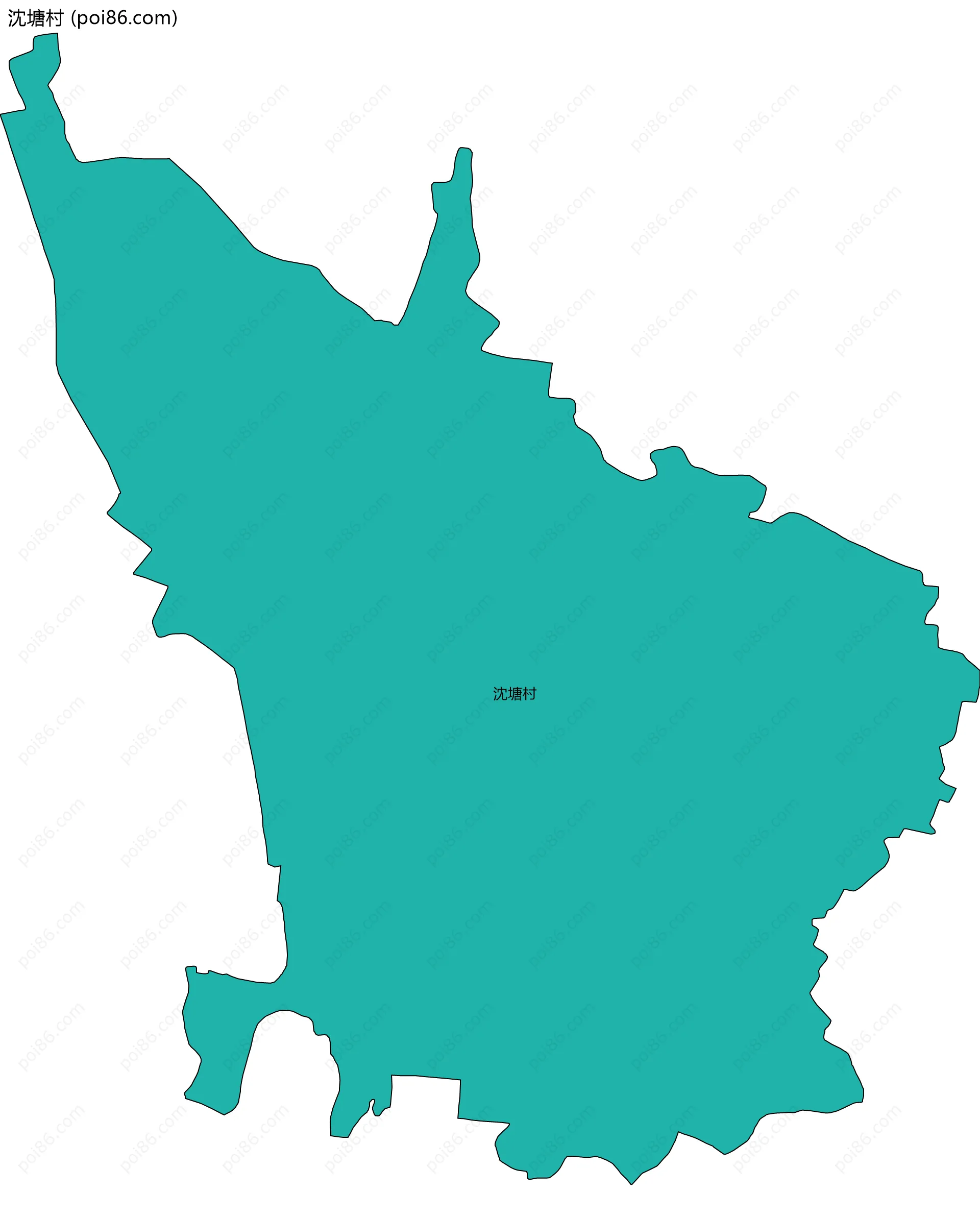 沈塘村边界地图