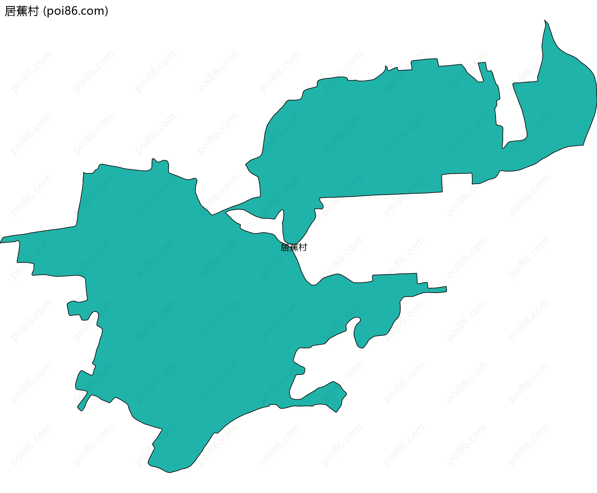 居蕉村边界地图