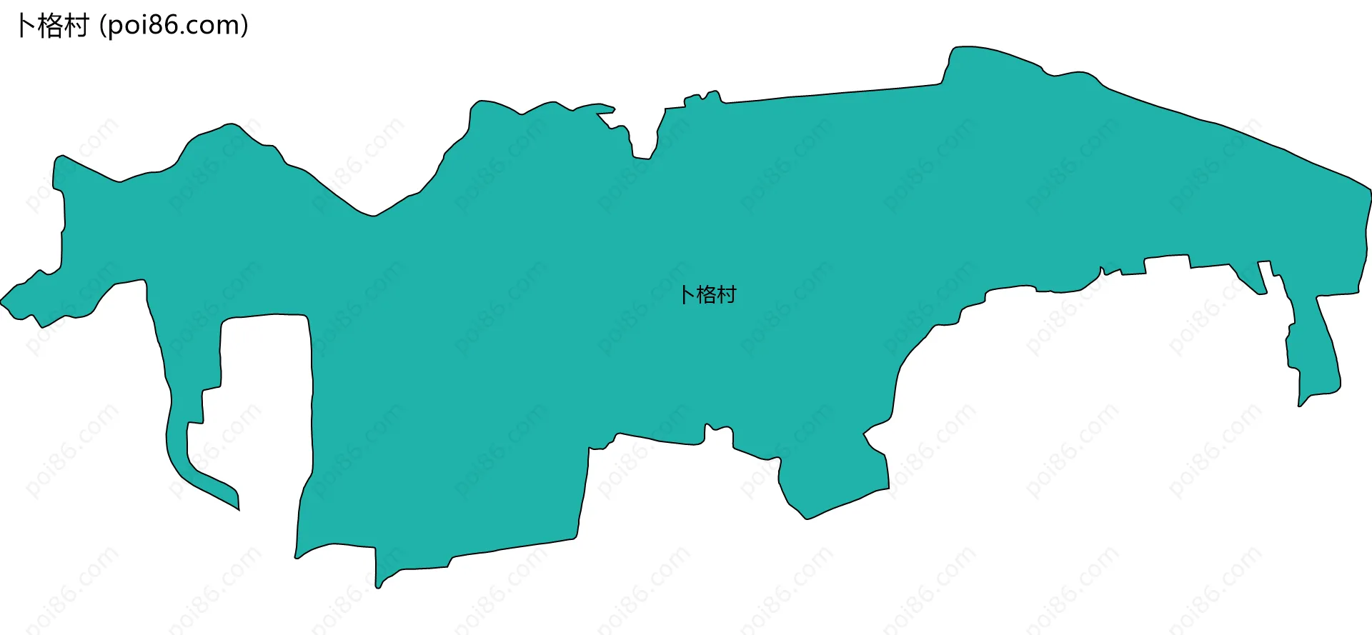 卜格村边界地图