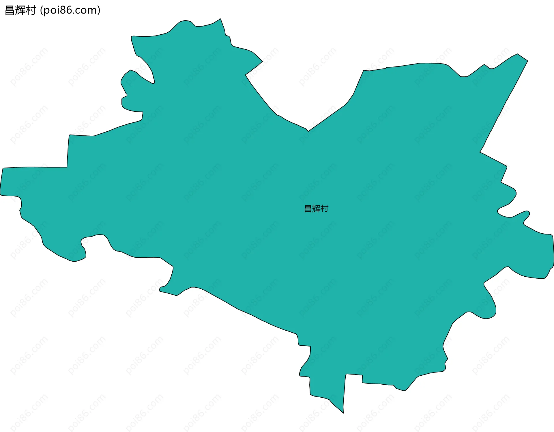 昌辉村边界地图