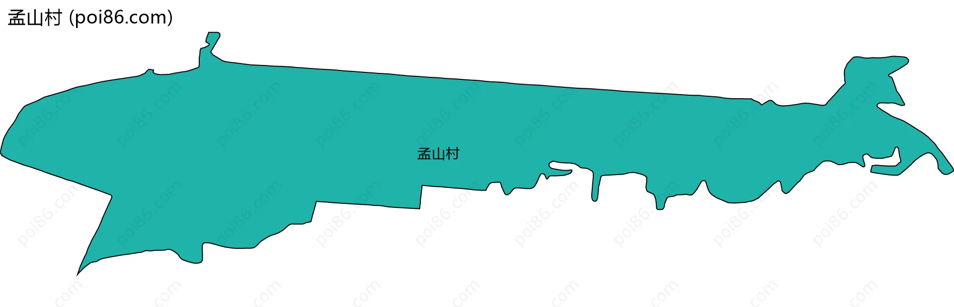 孟山村边界地图