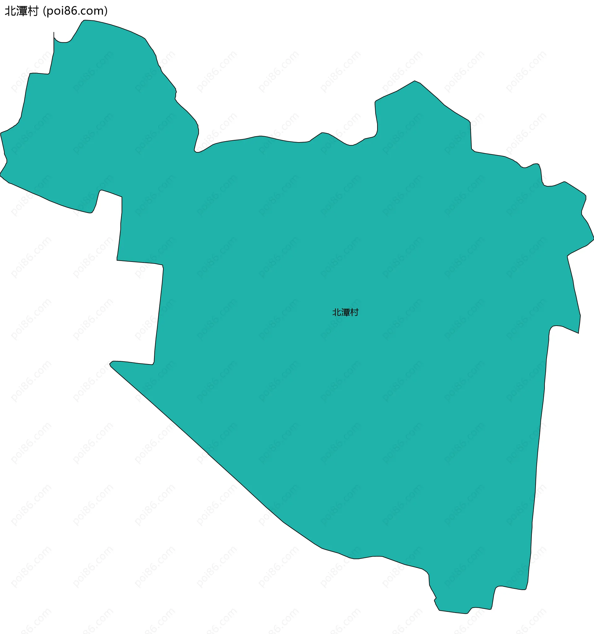 北潭村边界地图