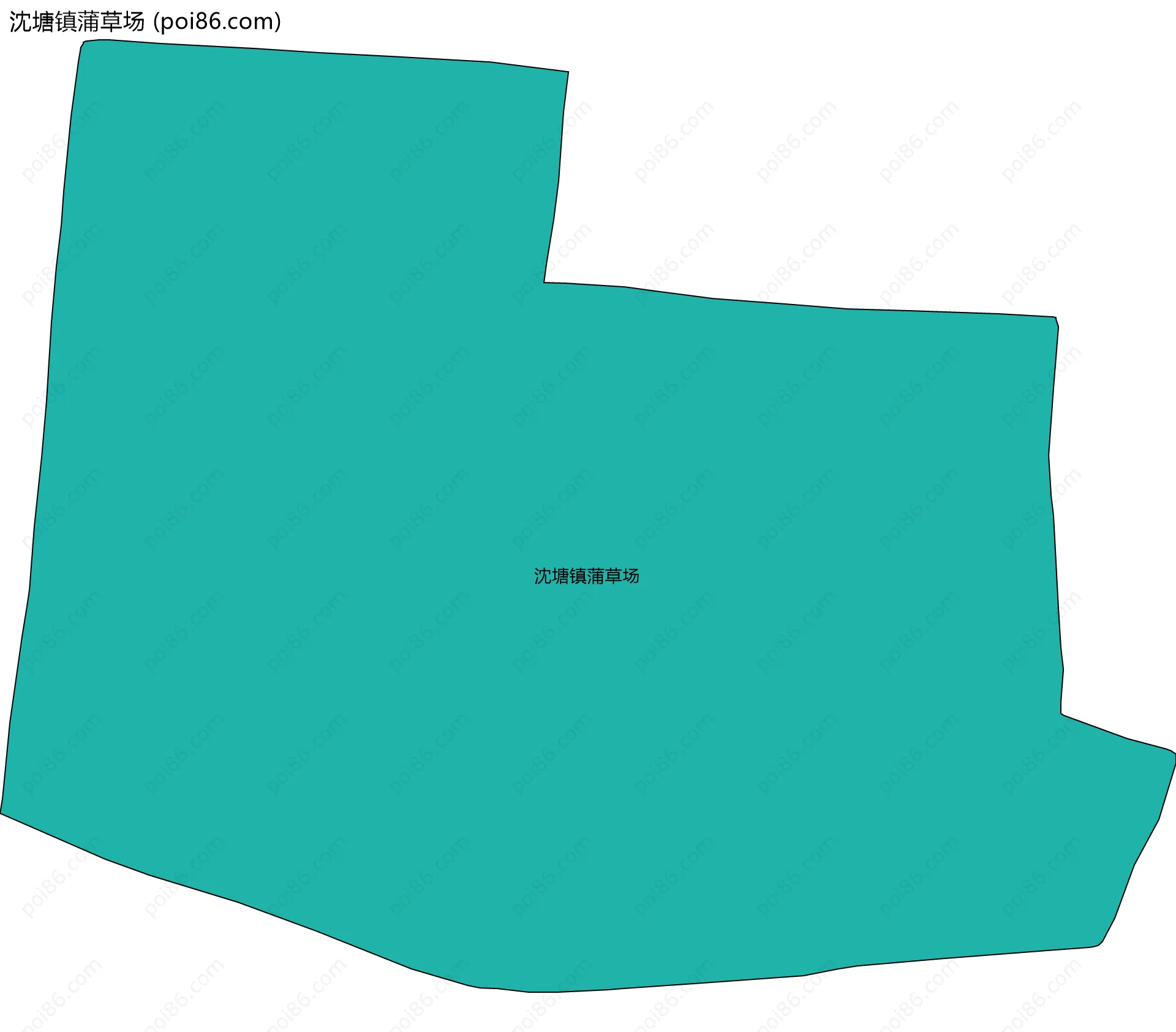 沈塘镇蒲草场边界地图