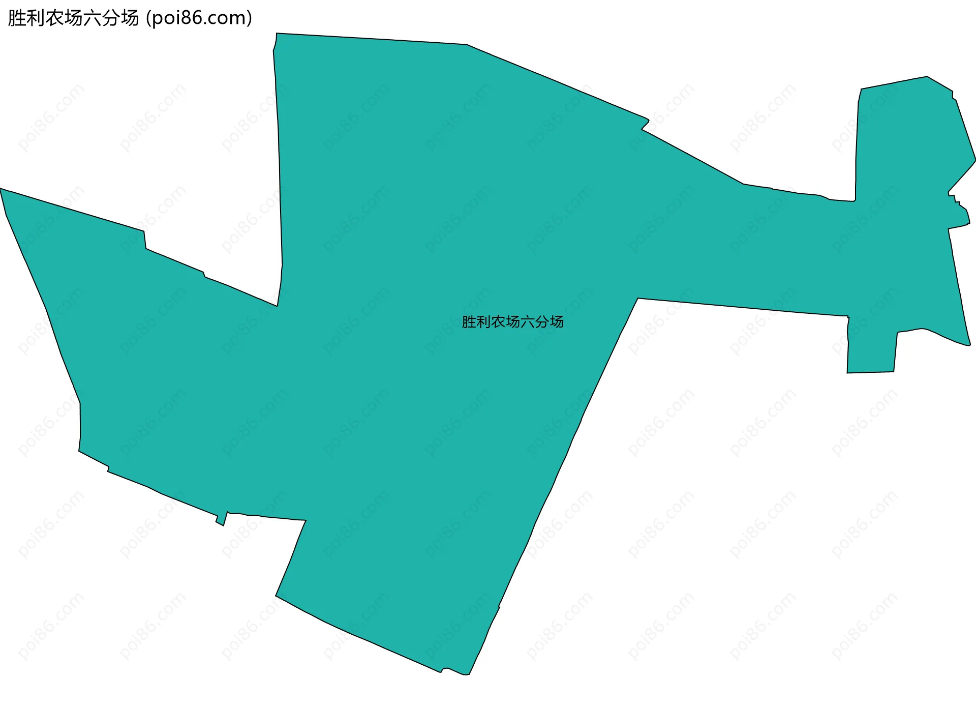 胜利农场六分场边界地图