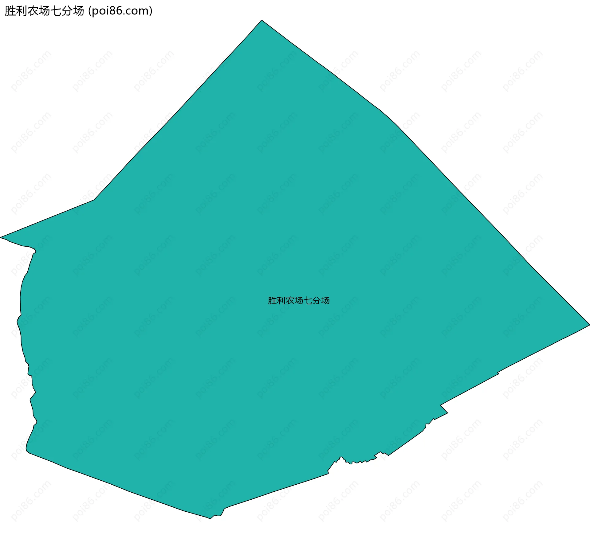 胜利农场七分场边界地图