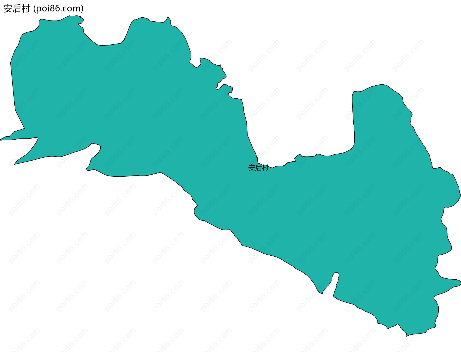 安后村边界地图
