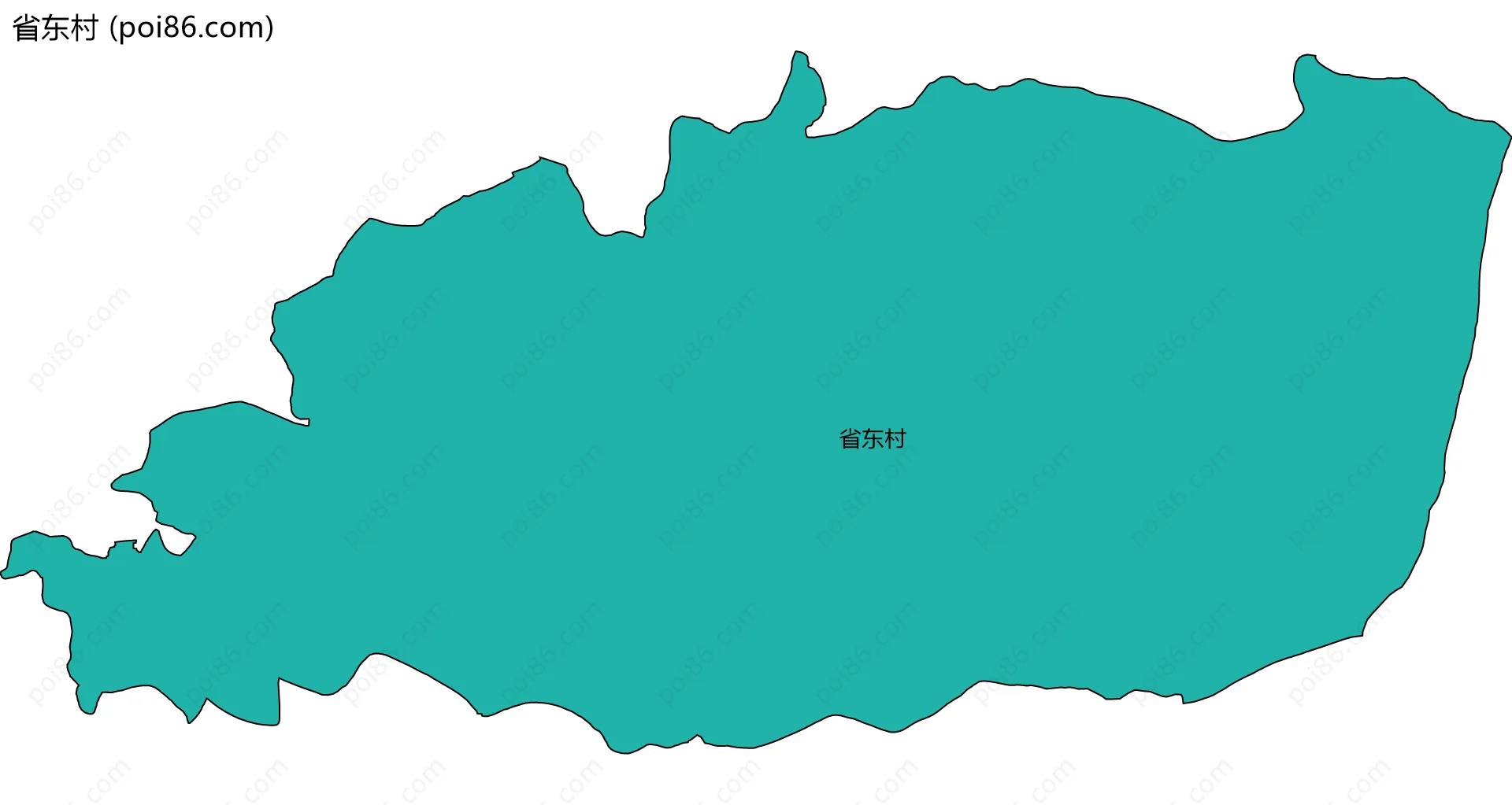 省东村边界地图