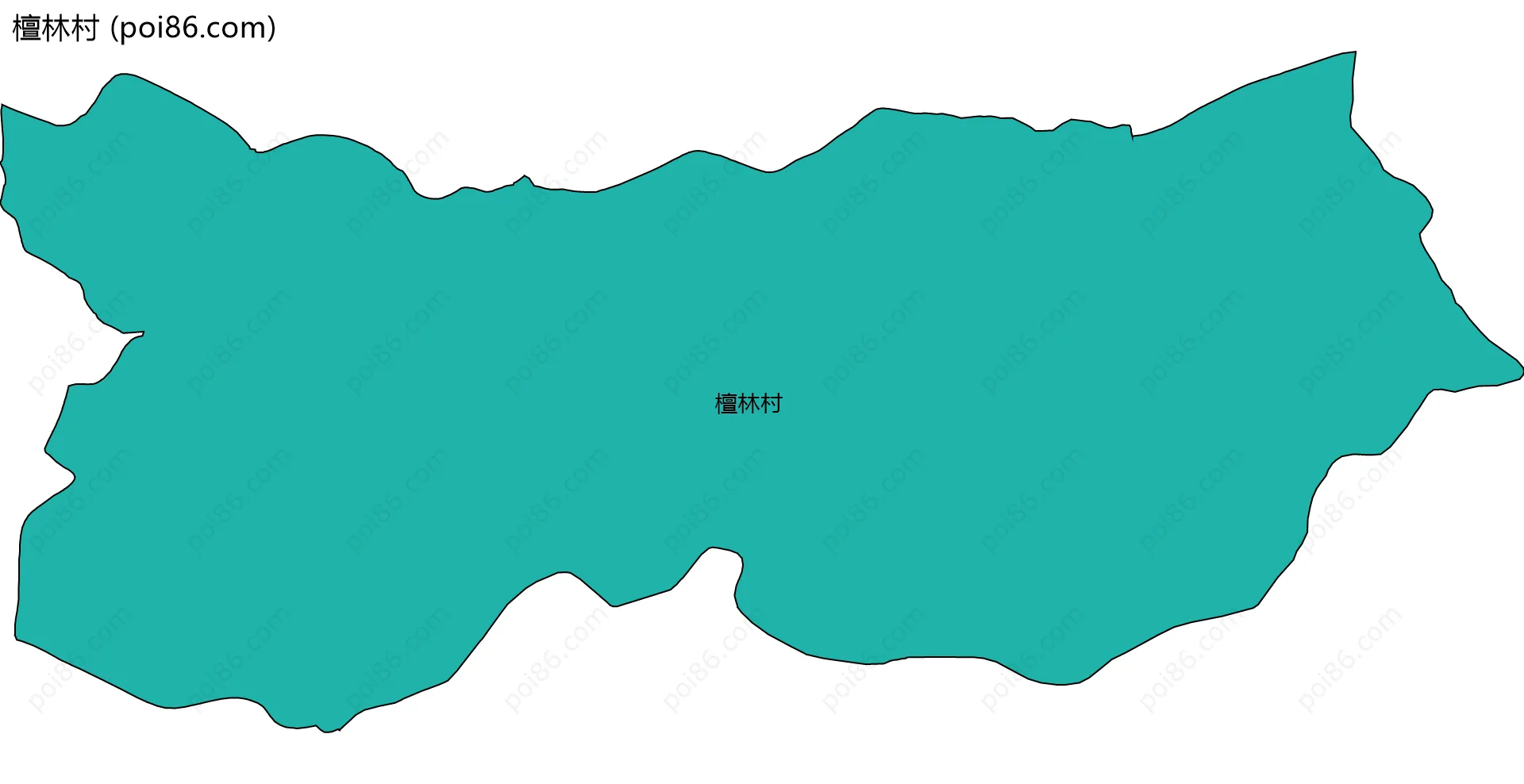 檀林村边界地图