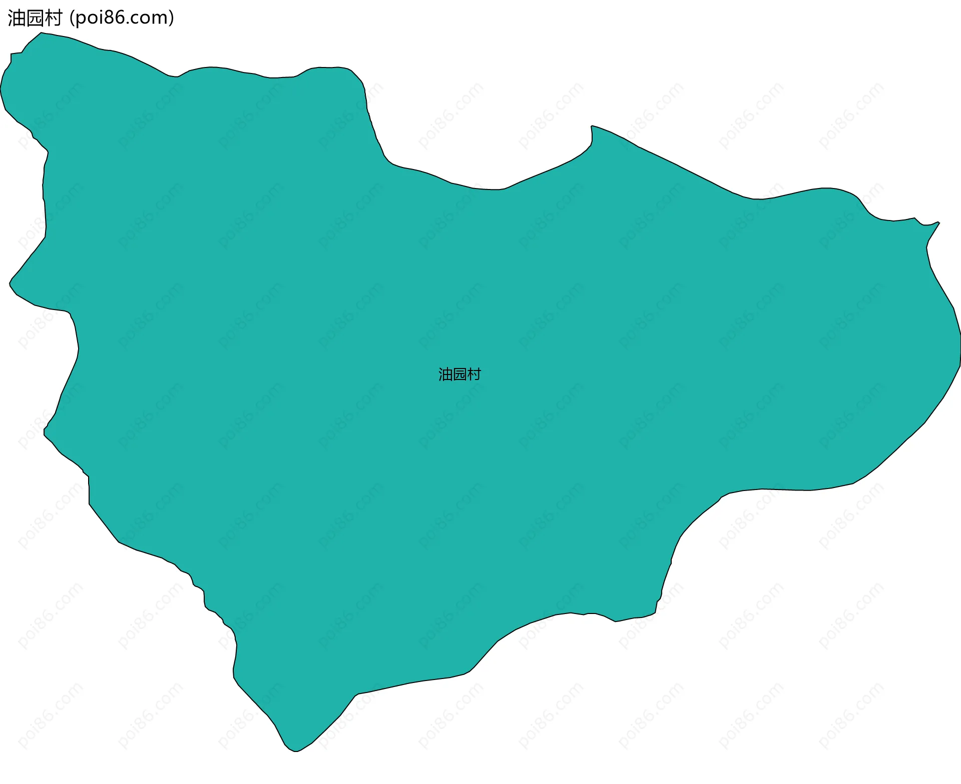 油园村边界地图