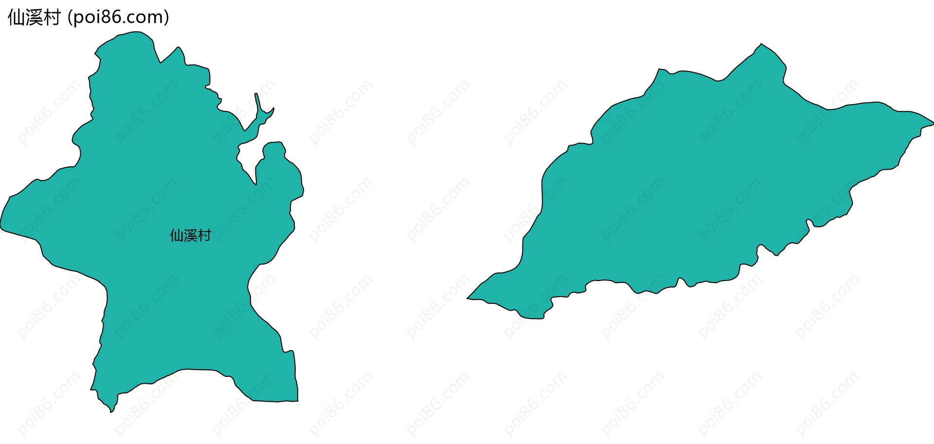 仙溪村边界地图