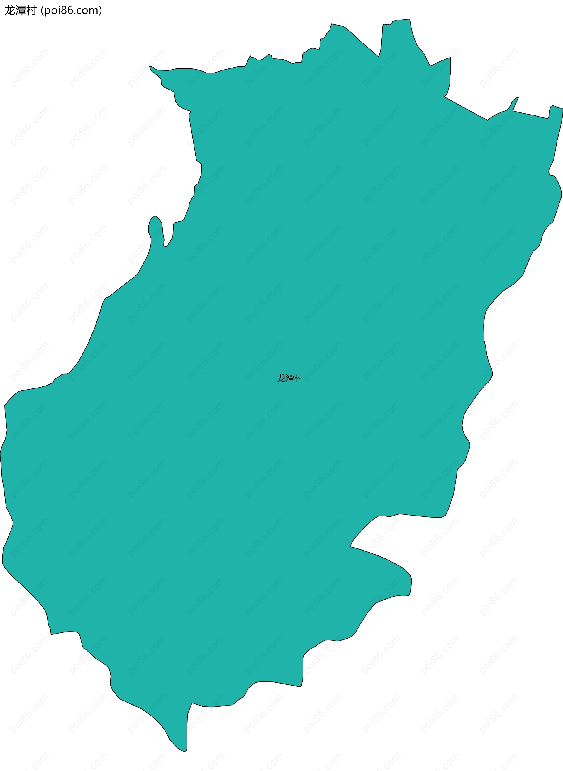 龙潭村边界地图