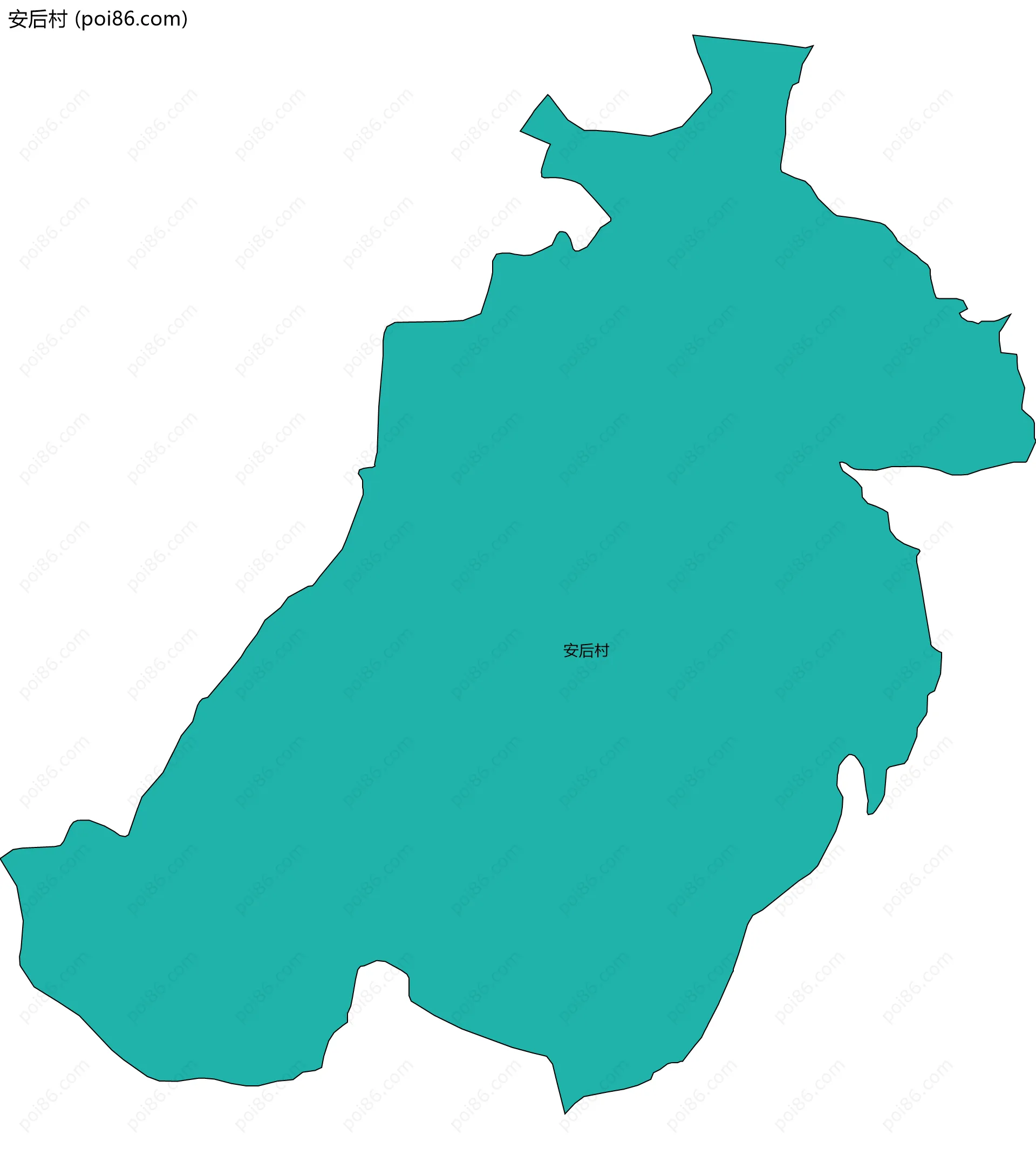 安后村边界地图