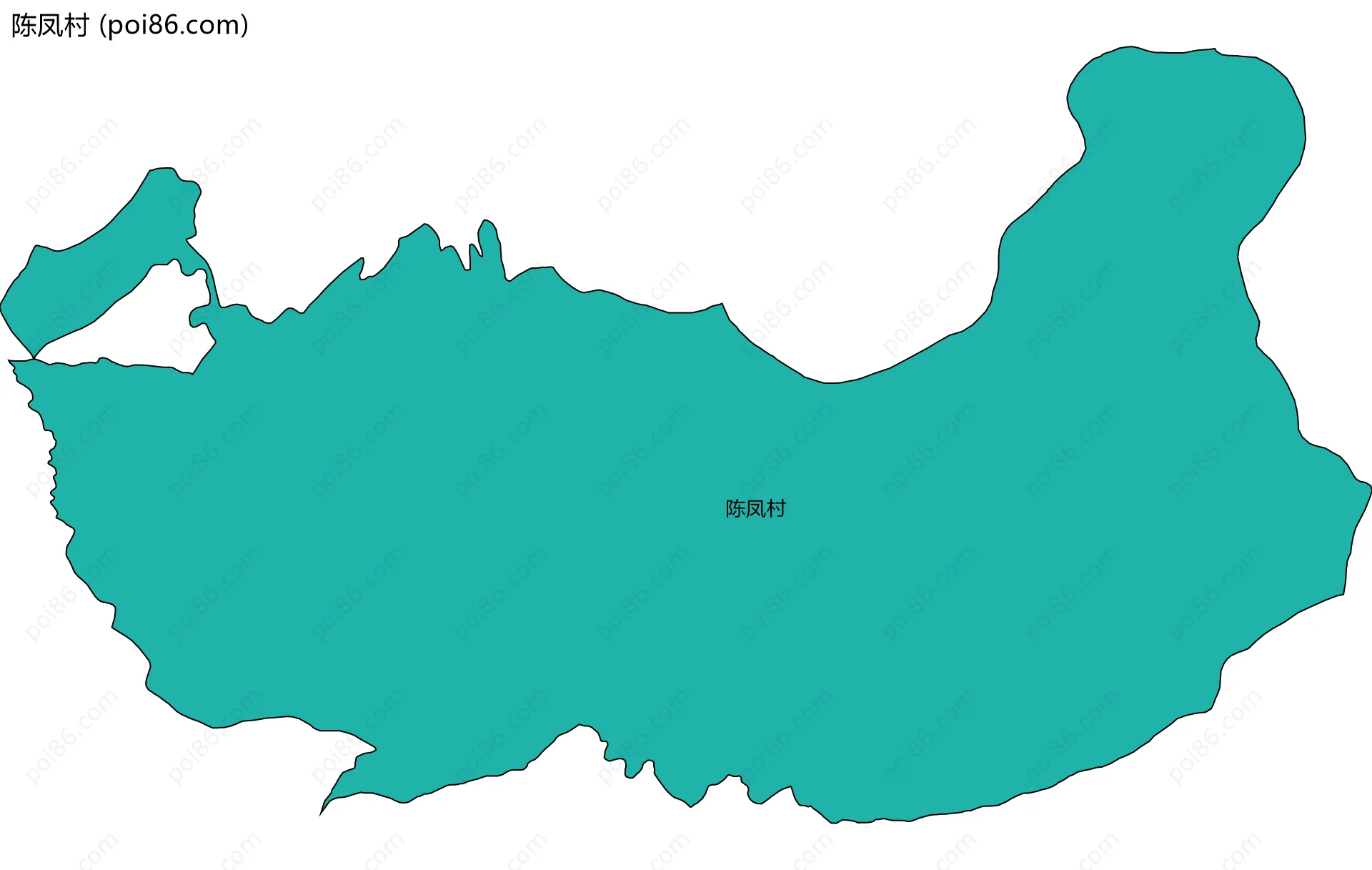 陈凤村边界地图