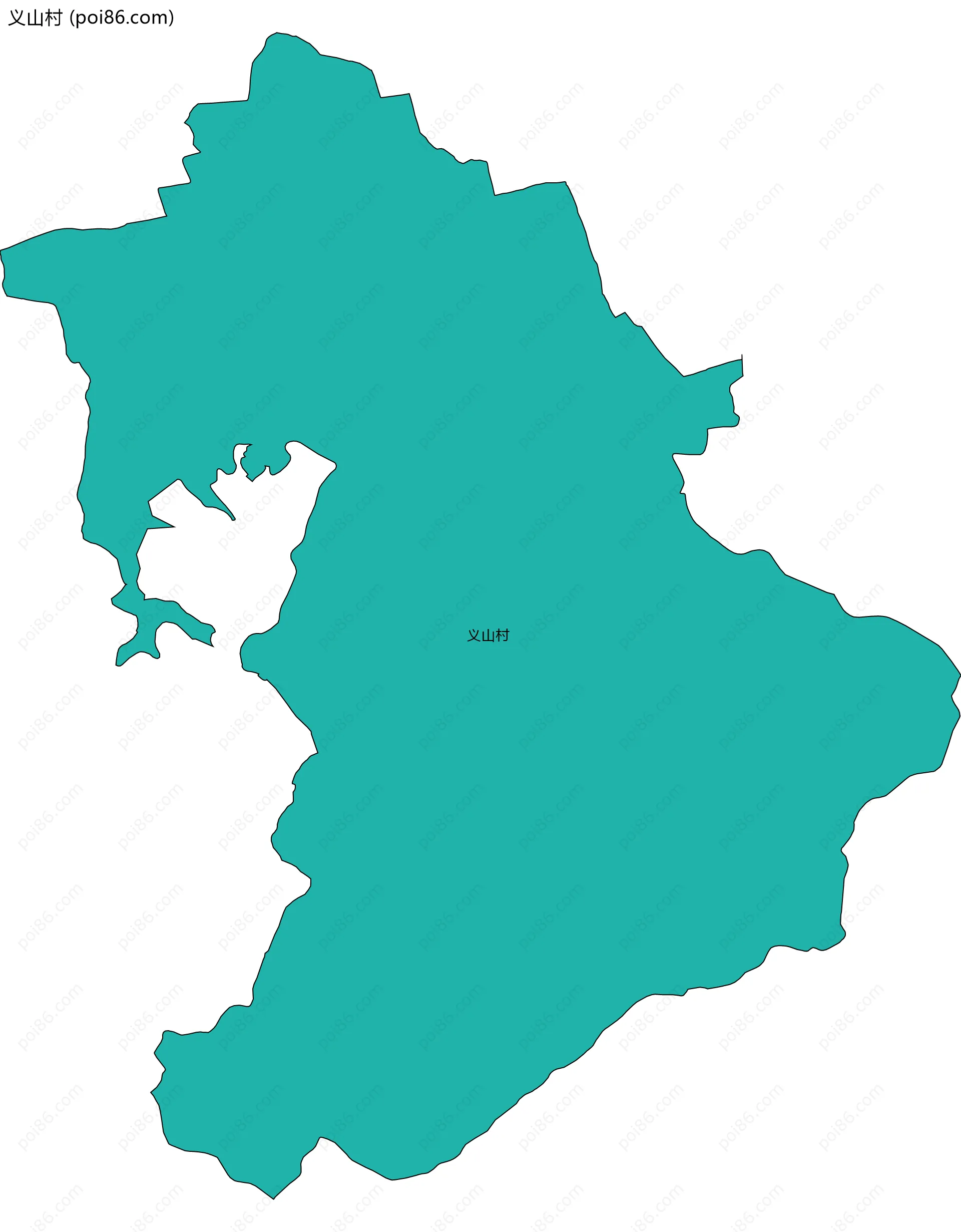 义山村边界地图