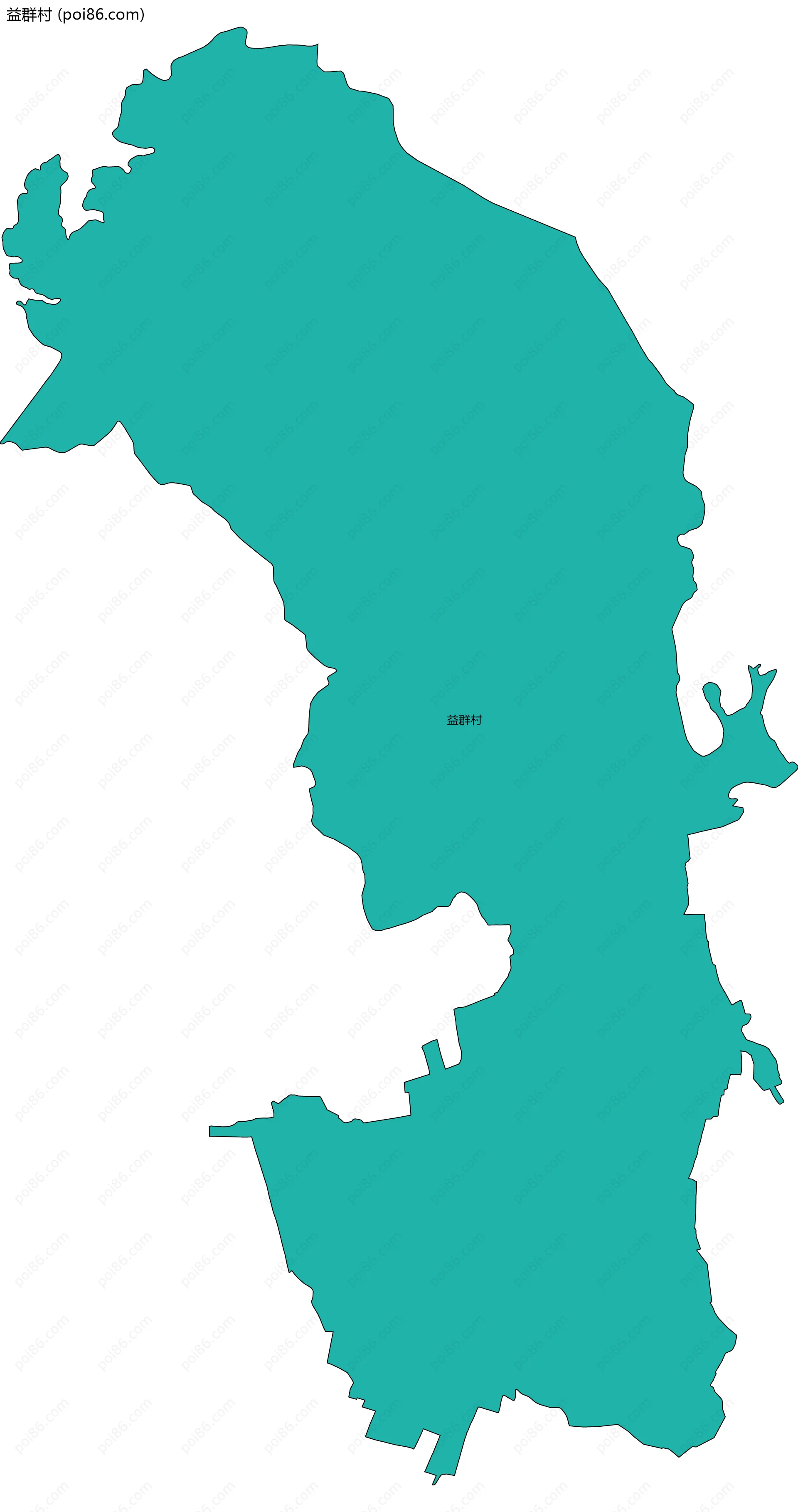 益群村边界地图