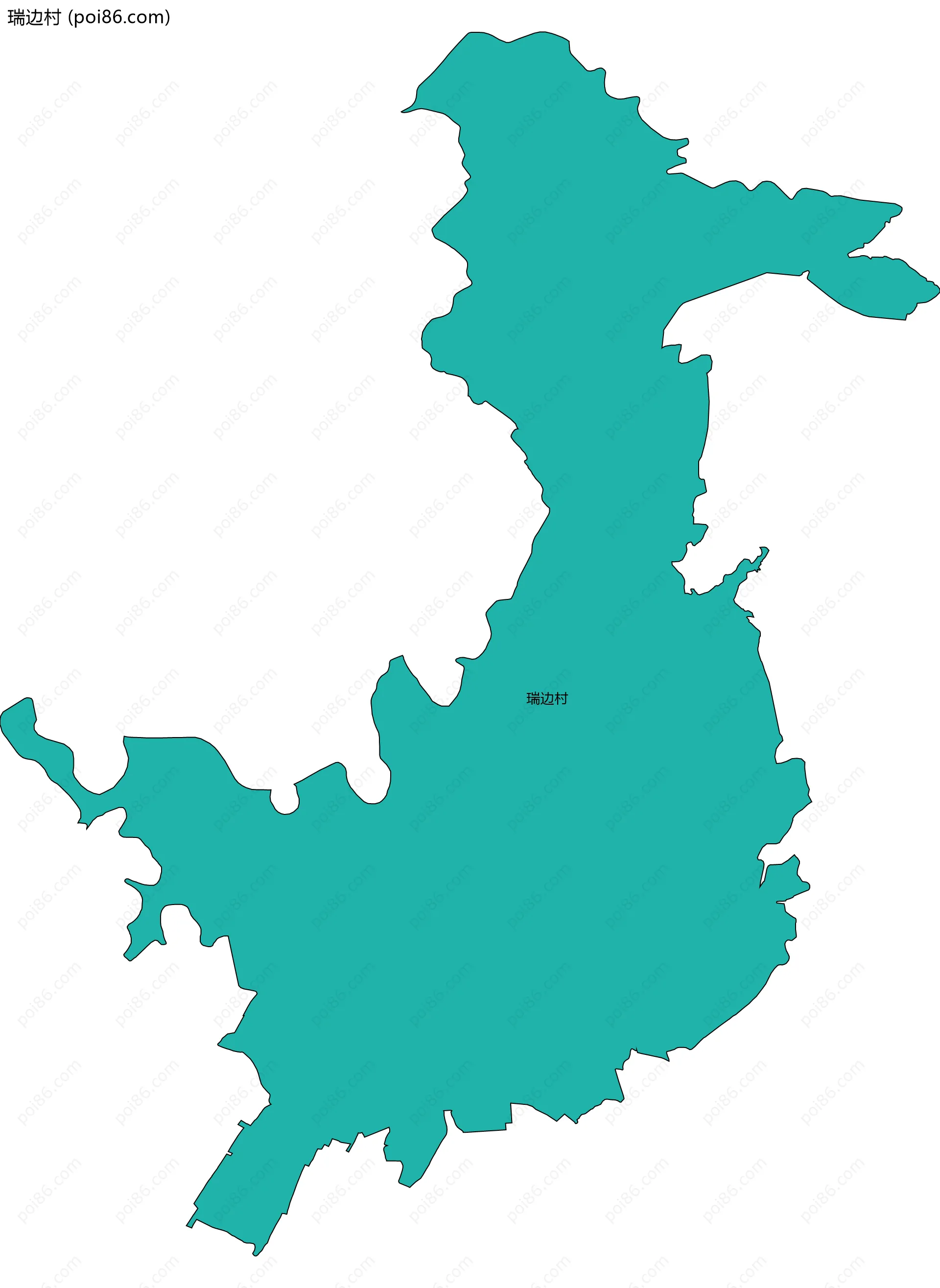 瑞边村边界地图
