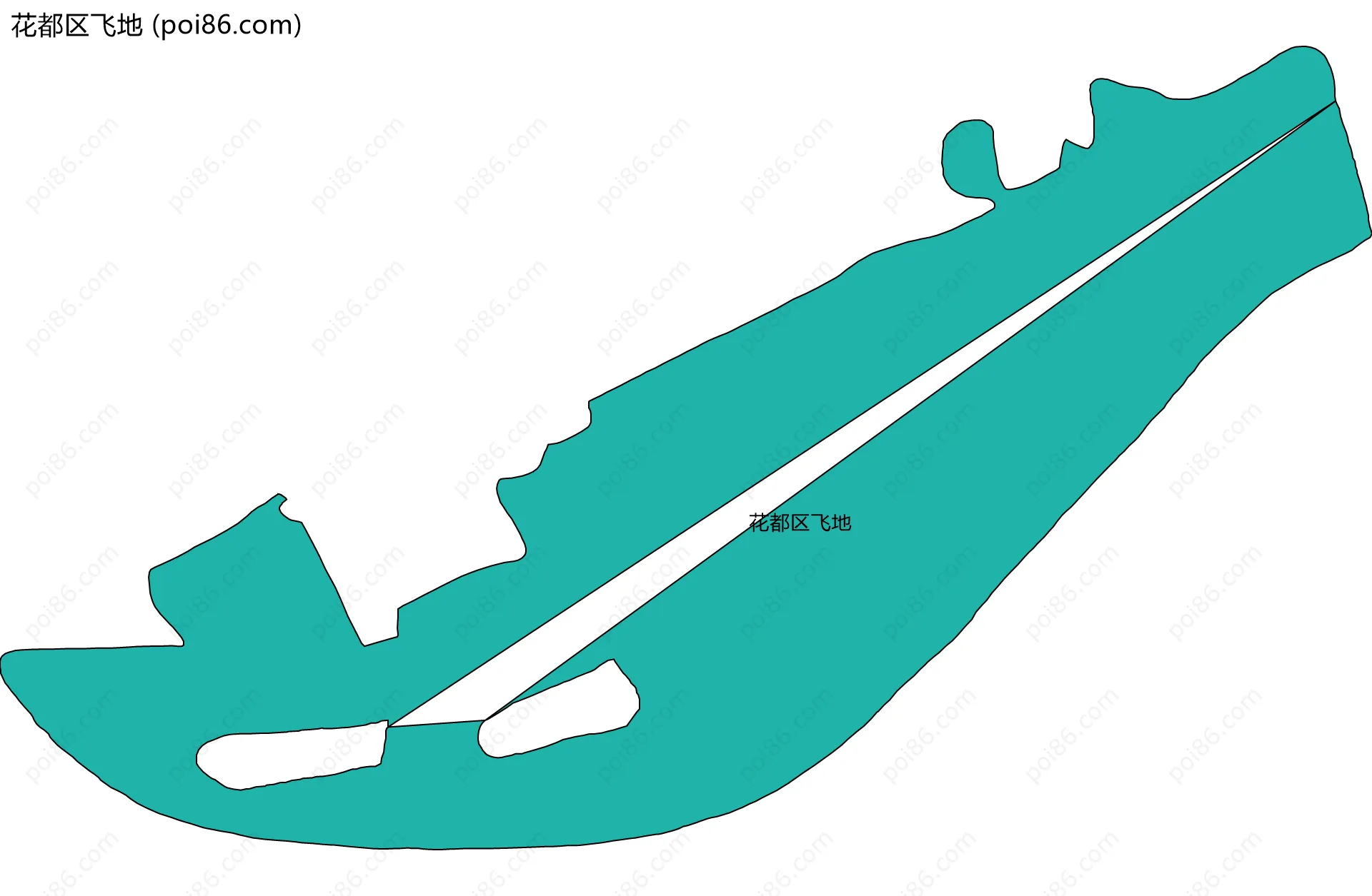花都区飞地边界地图