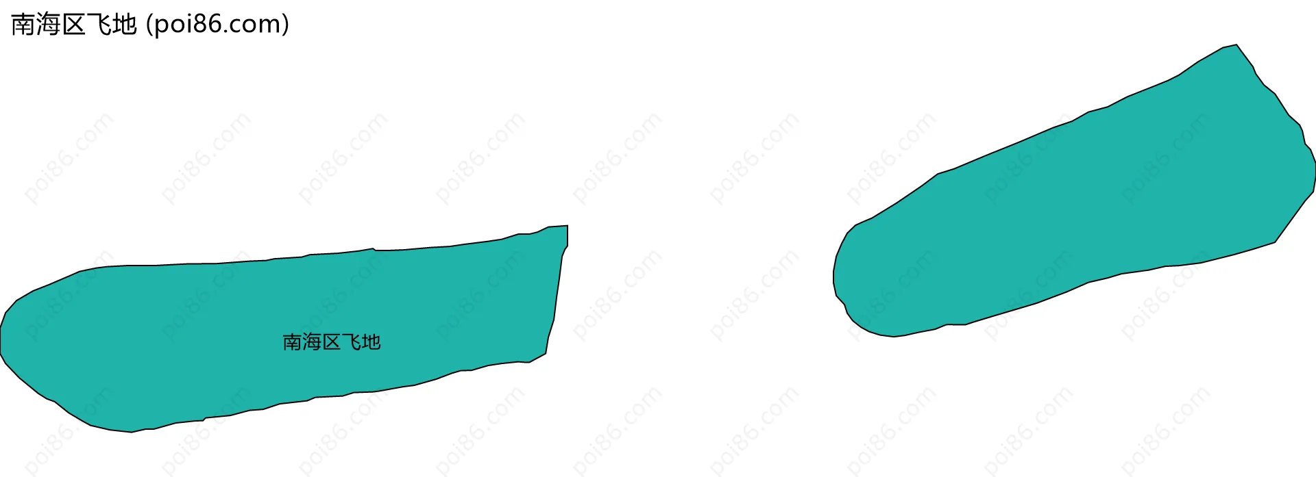 南海区飞地边界地图