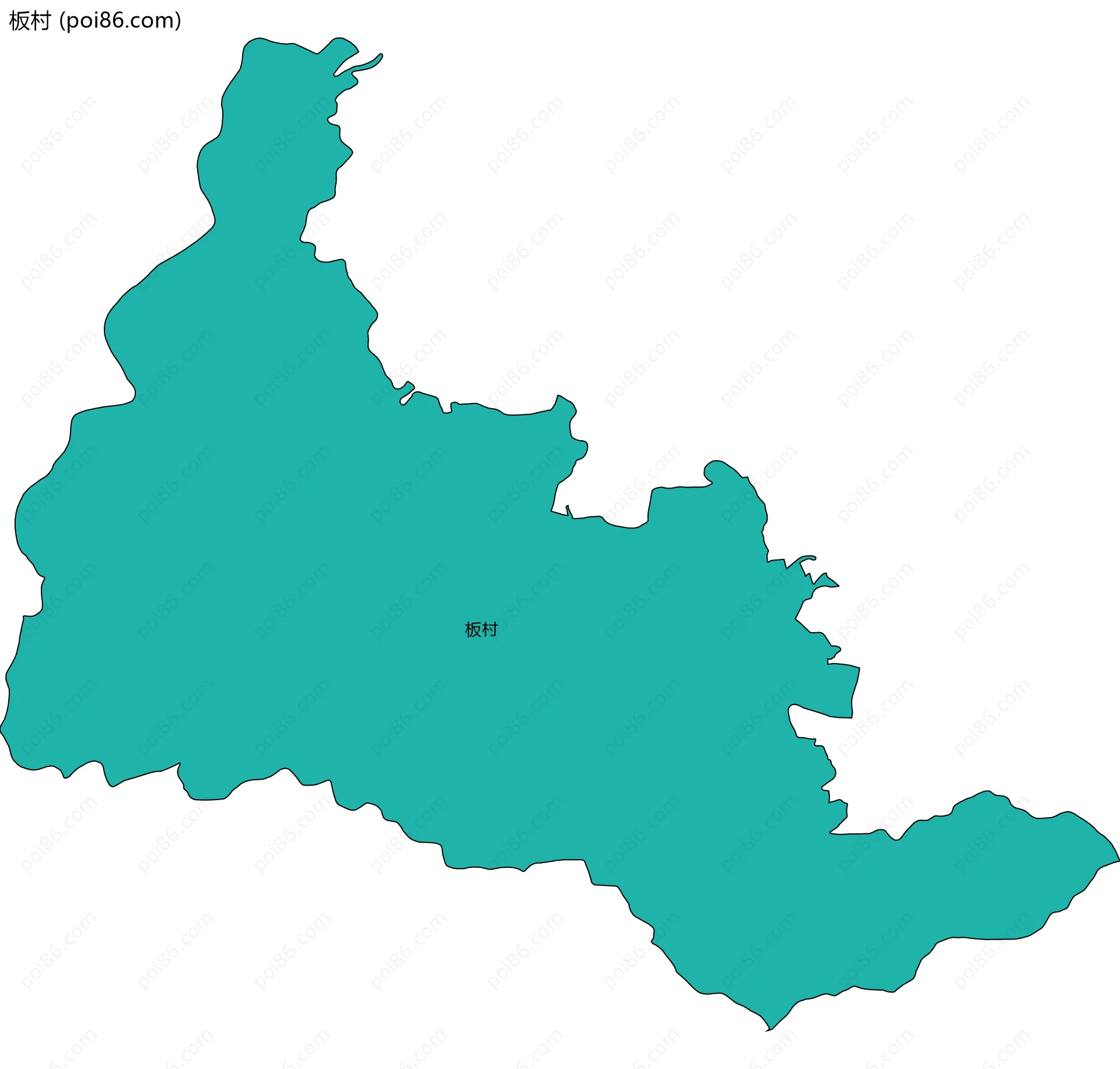 板村边界地图