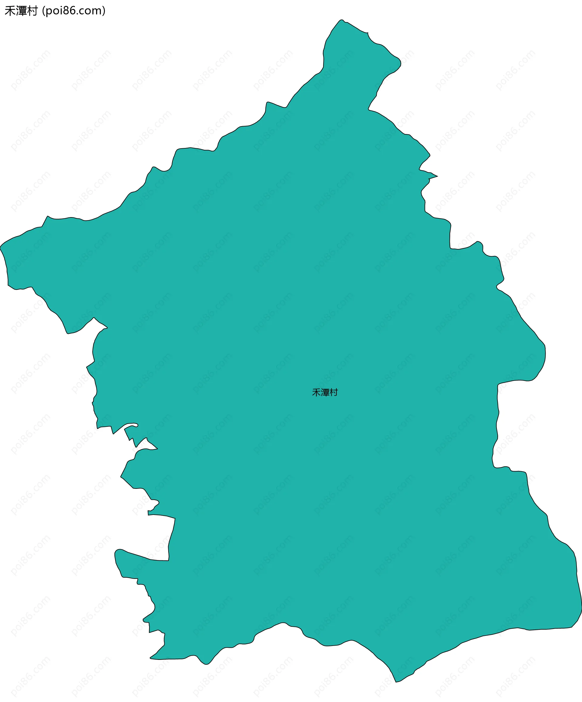 禾潭村边界地图