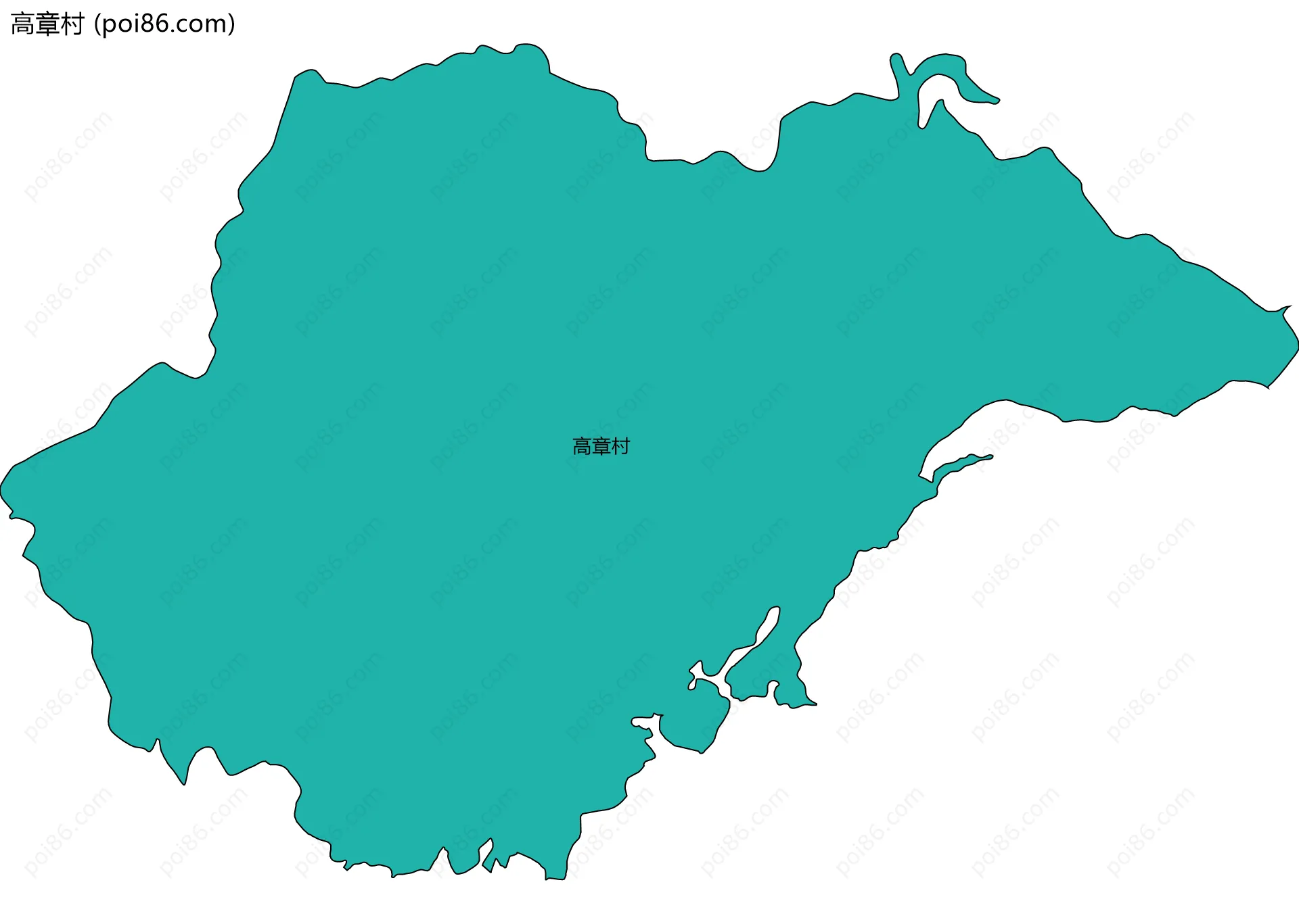 高章村边界地图