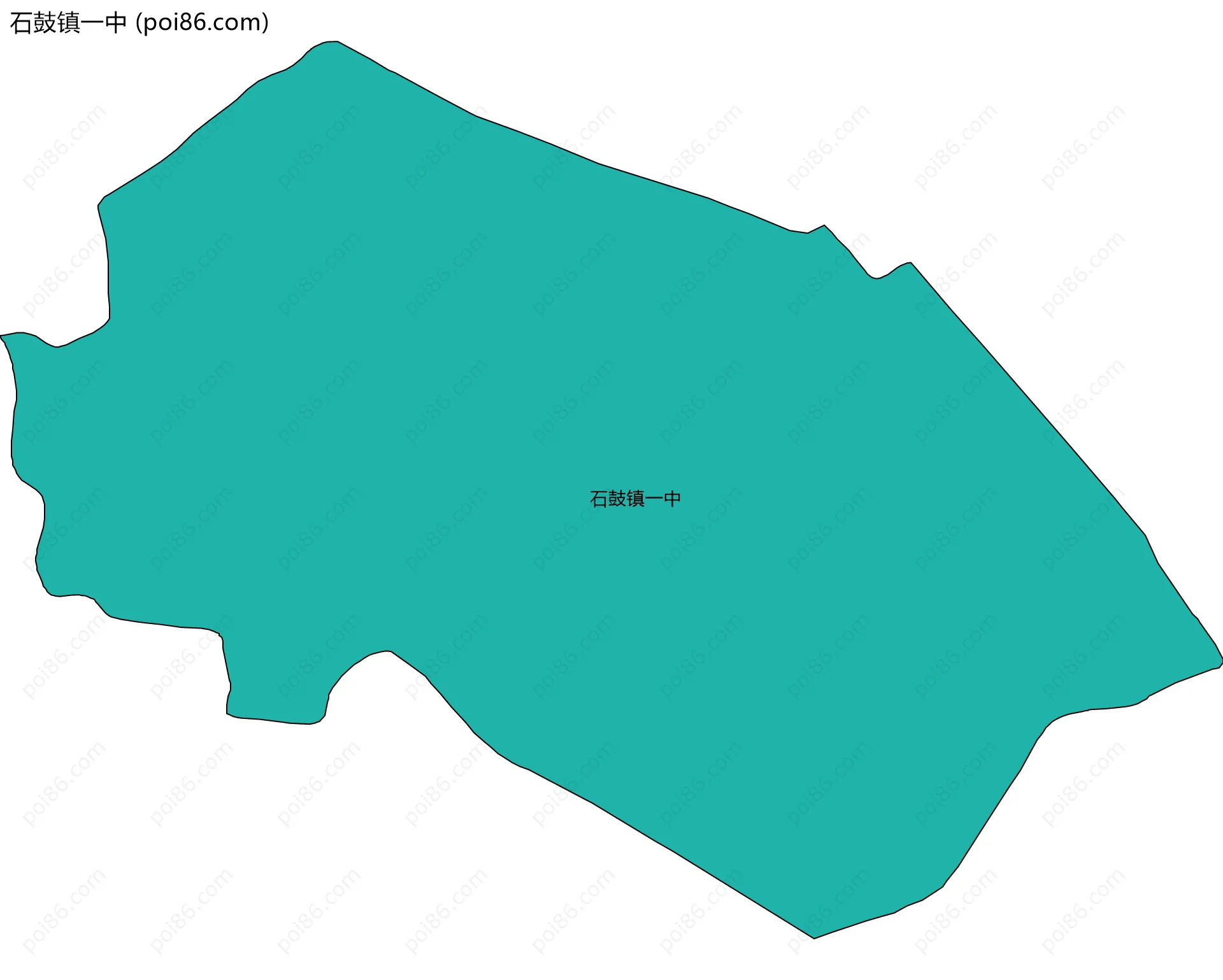 石鼓镇一中边界地图