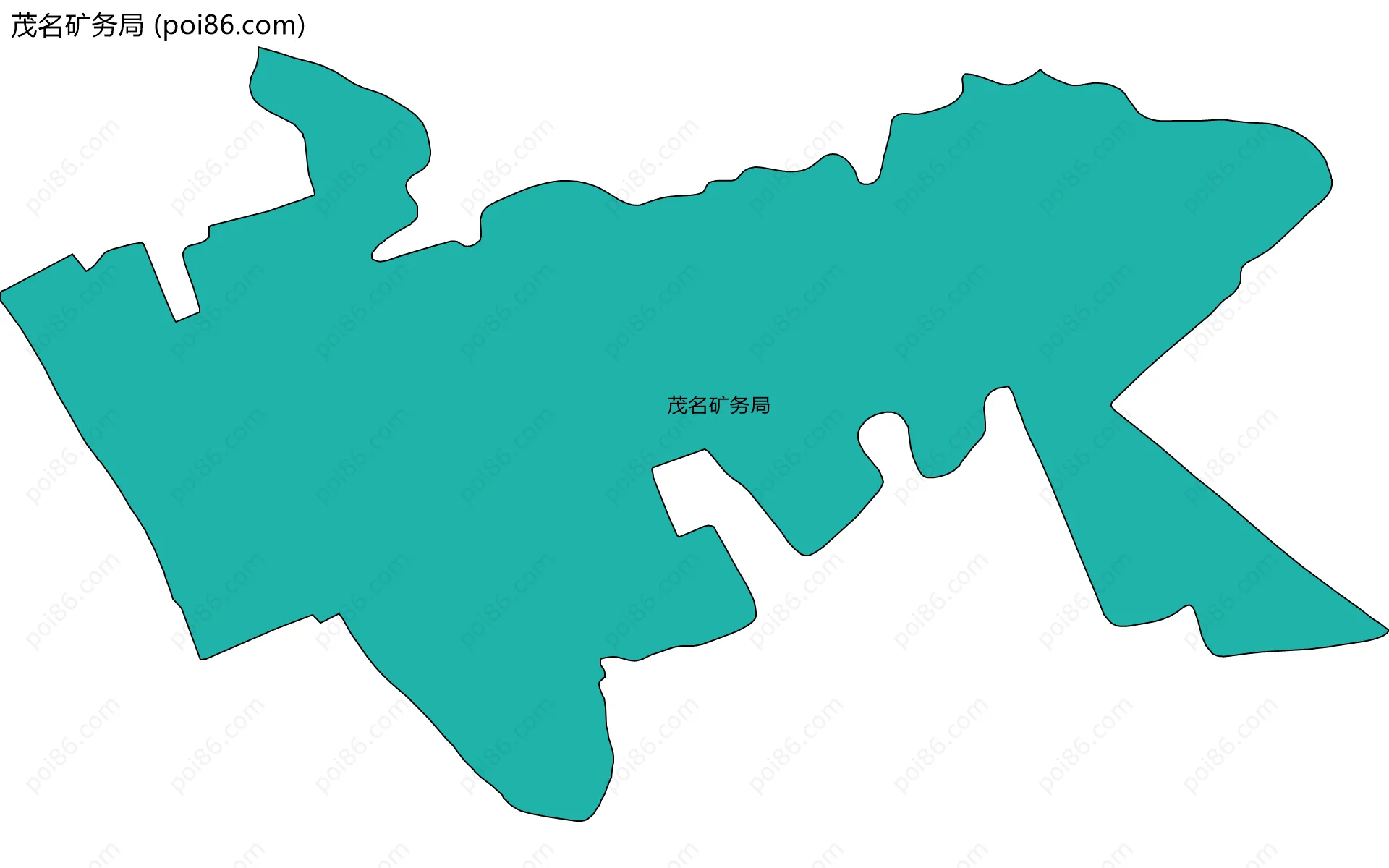 茂名矿务局边界地图