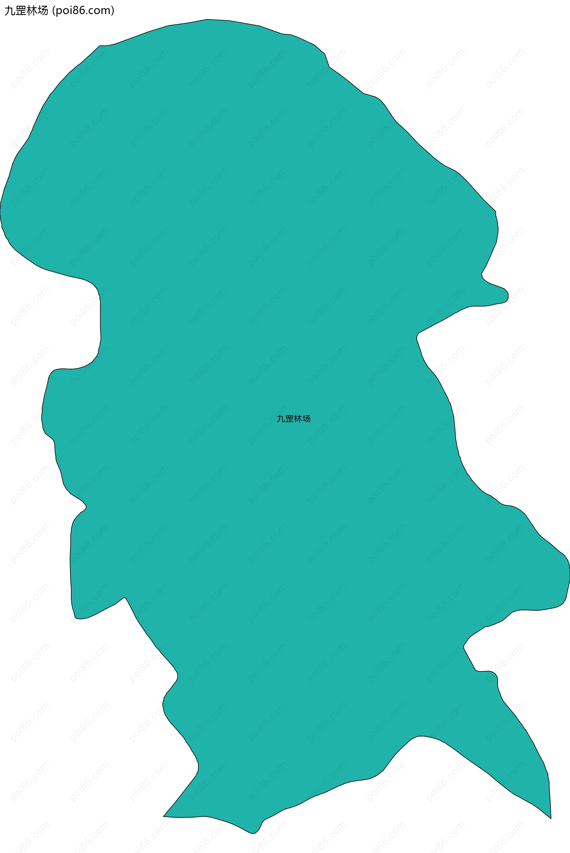 九罡林场边界地图