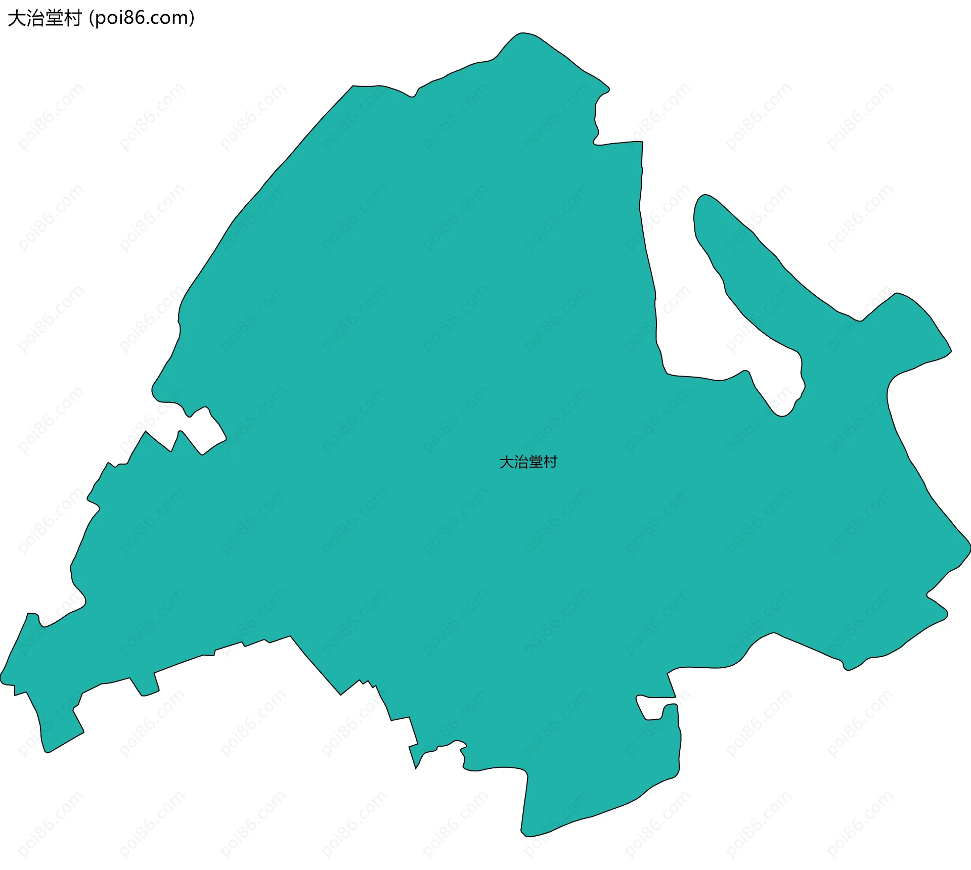 大治堂村边界地图