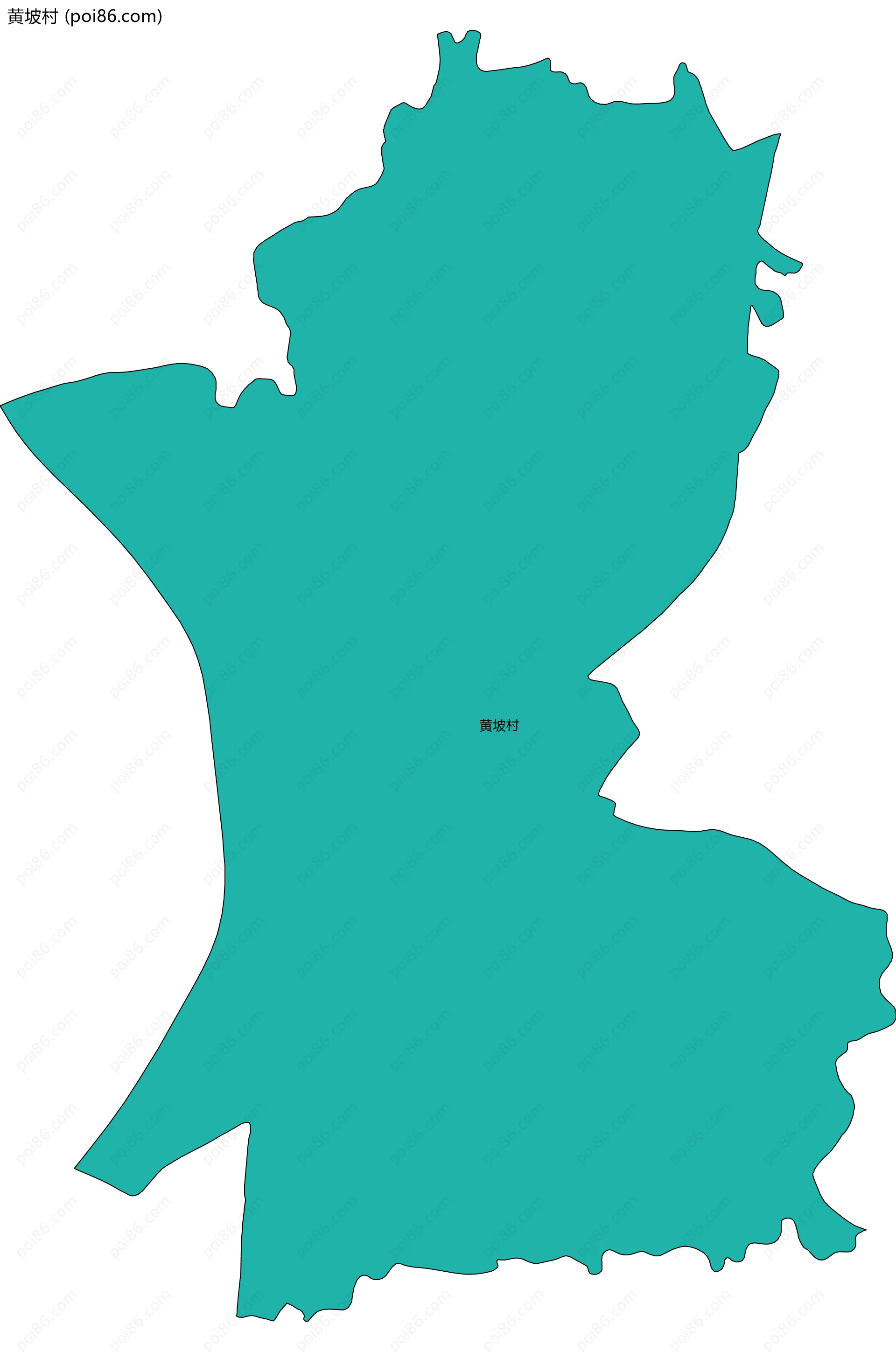 黄坡村边界地图