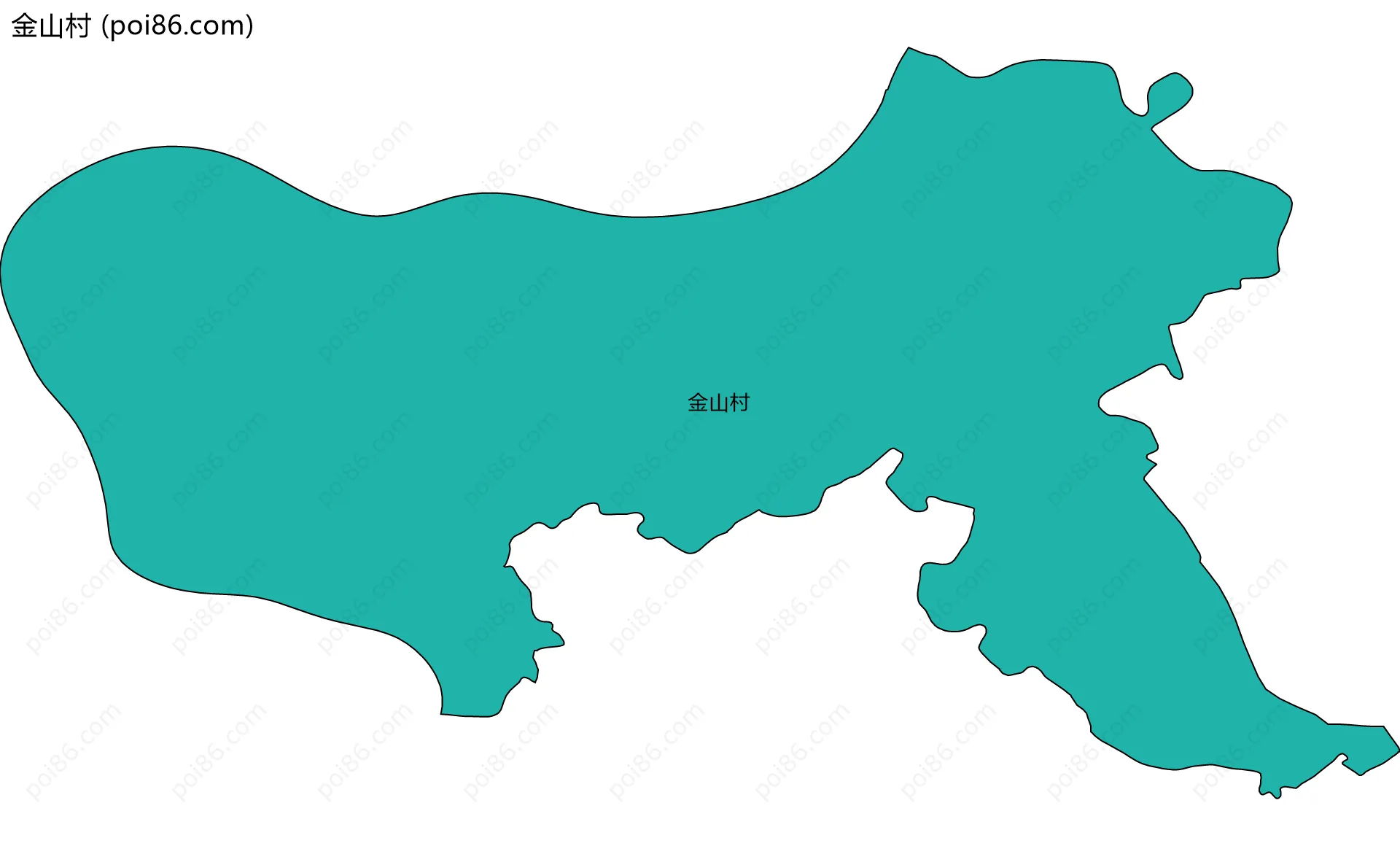 金山村边界地图