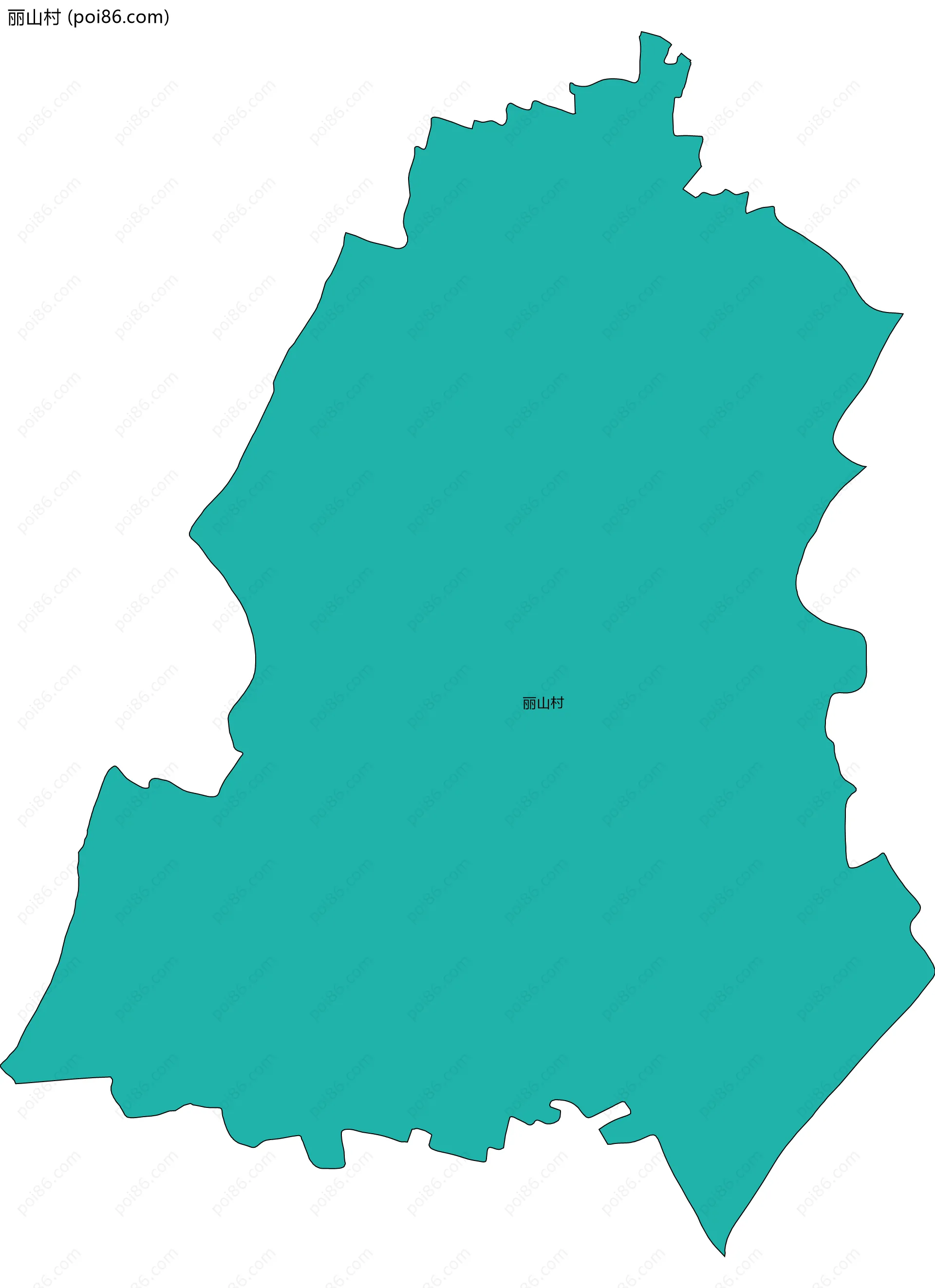 丽山村边界地图