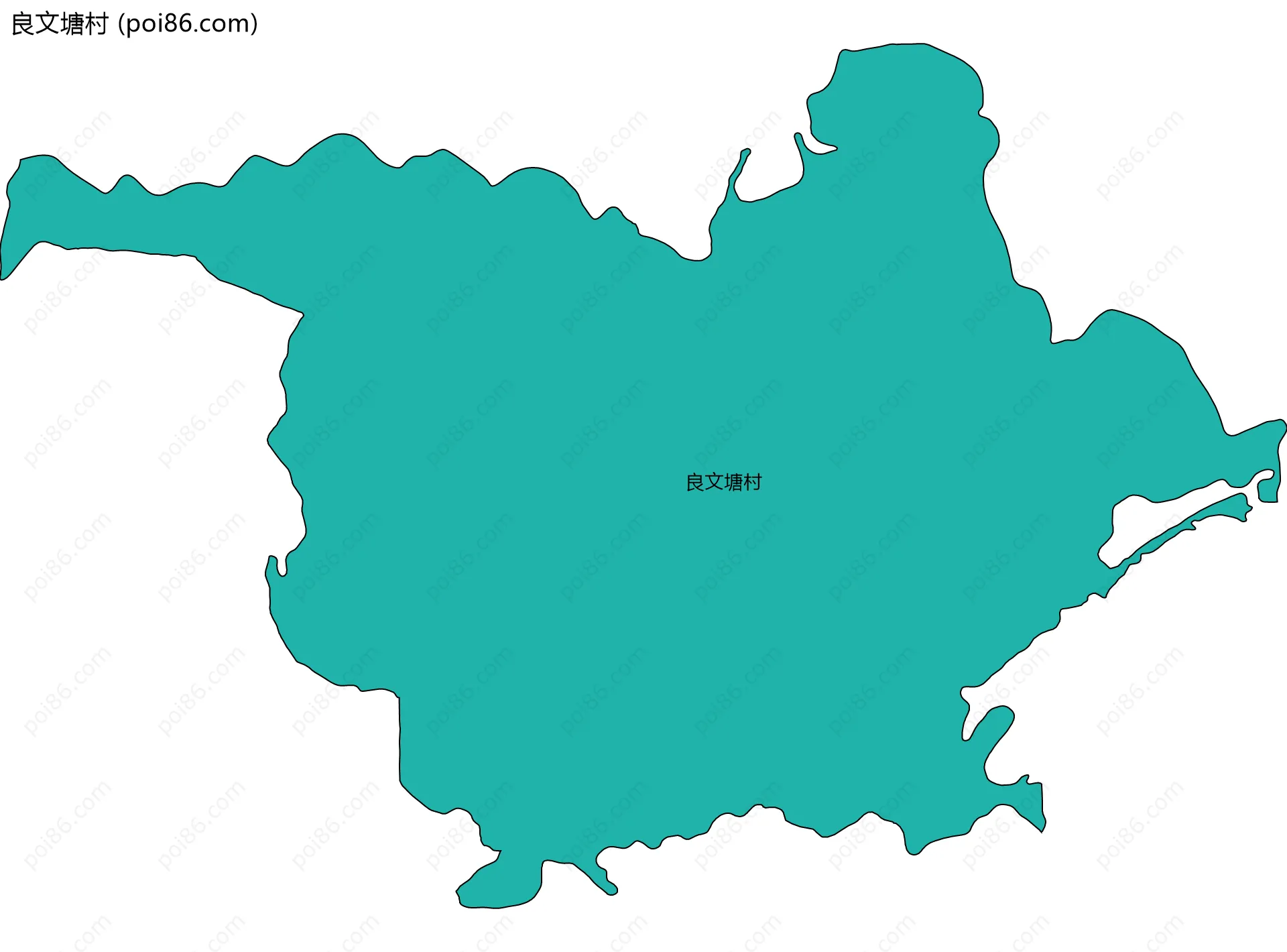 良文塘村边界地图