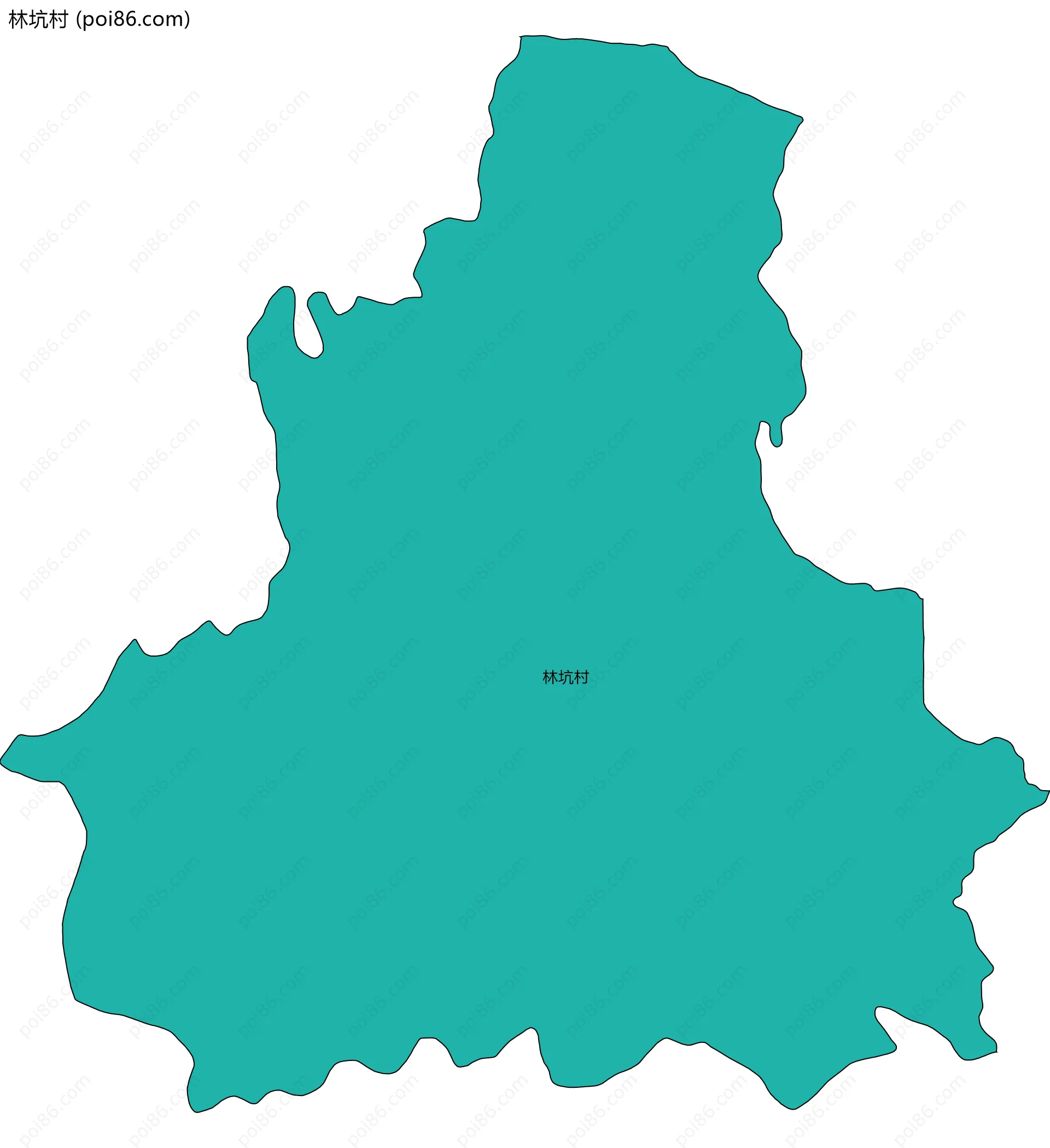 林坑村边界地图