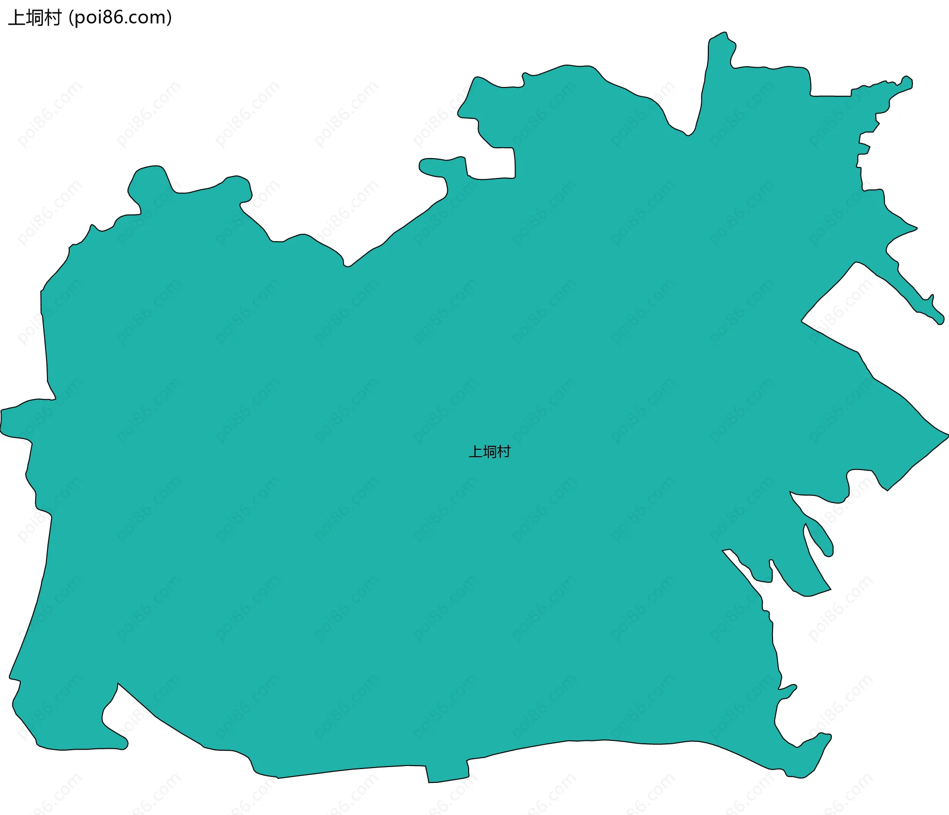 上垌村边界地图