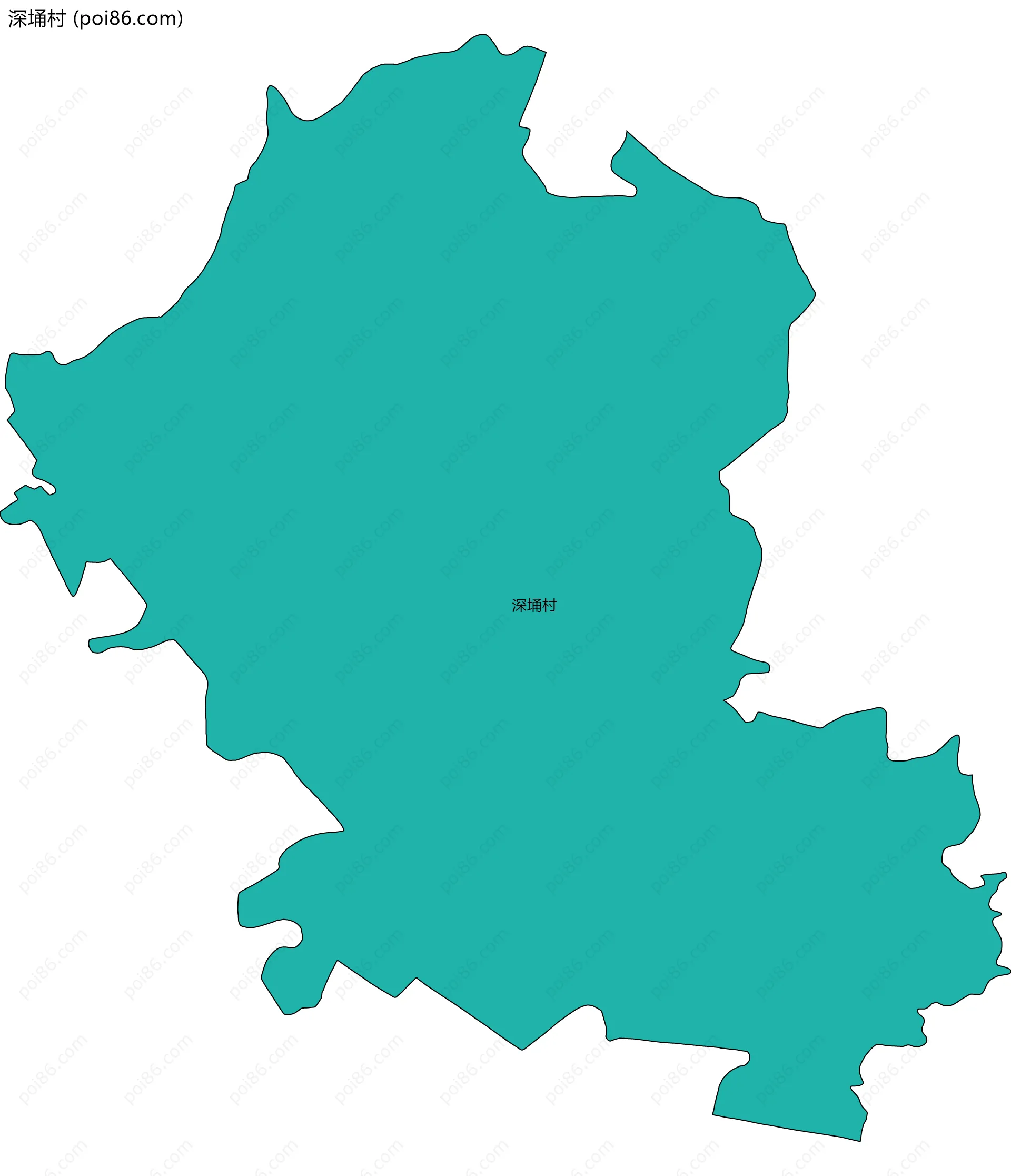 深埇村边界地图
