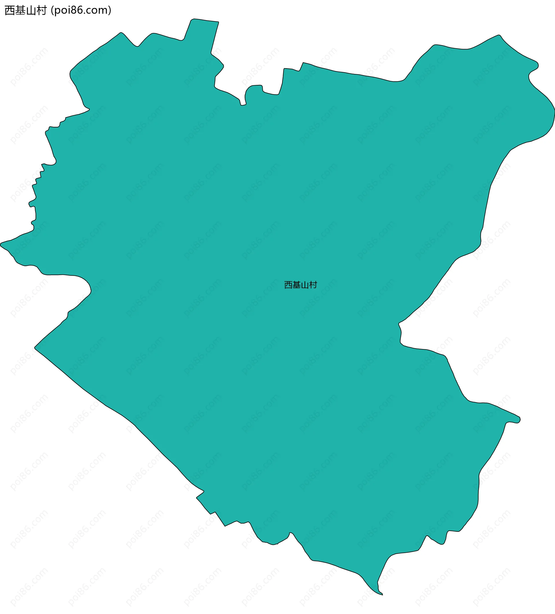 西基山村边界地图